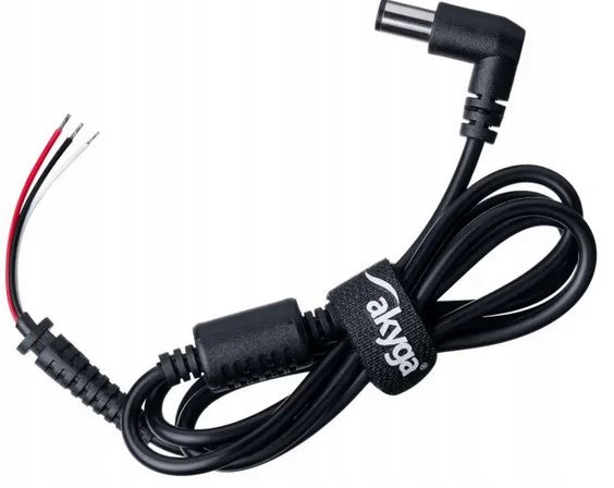 Kabel zasilający do not 7,4x5,0mm + pin 1,2m Akyga