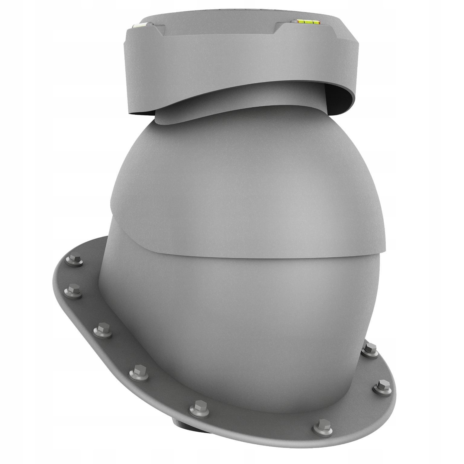 Krbový kanalizační ventilátor 110 Ploché Pokrytí Grafit Metalic 9007