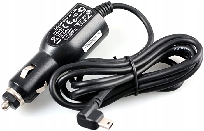 Org. Ładowarka samochodowa TomTom miniUSB 5V 1.2A