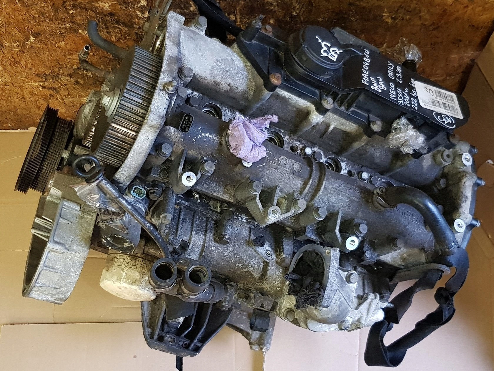 IVECO DAILY 2.3HPI 2.3 HPI 2011 engine F1AE0481U E4 EURO4 222 TYS KM