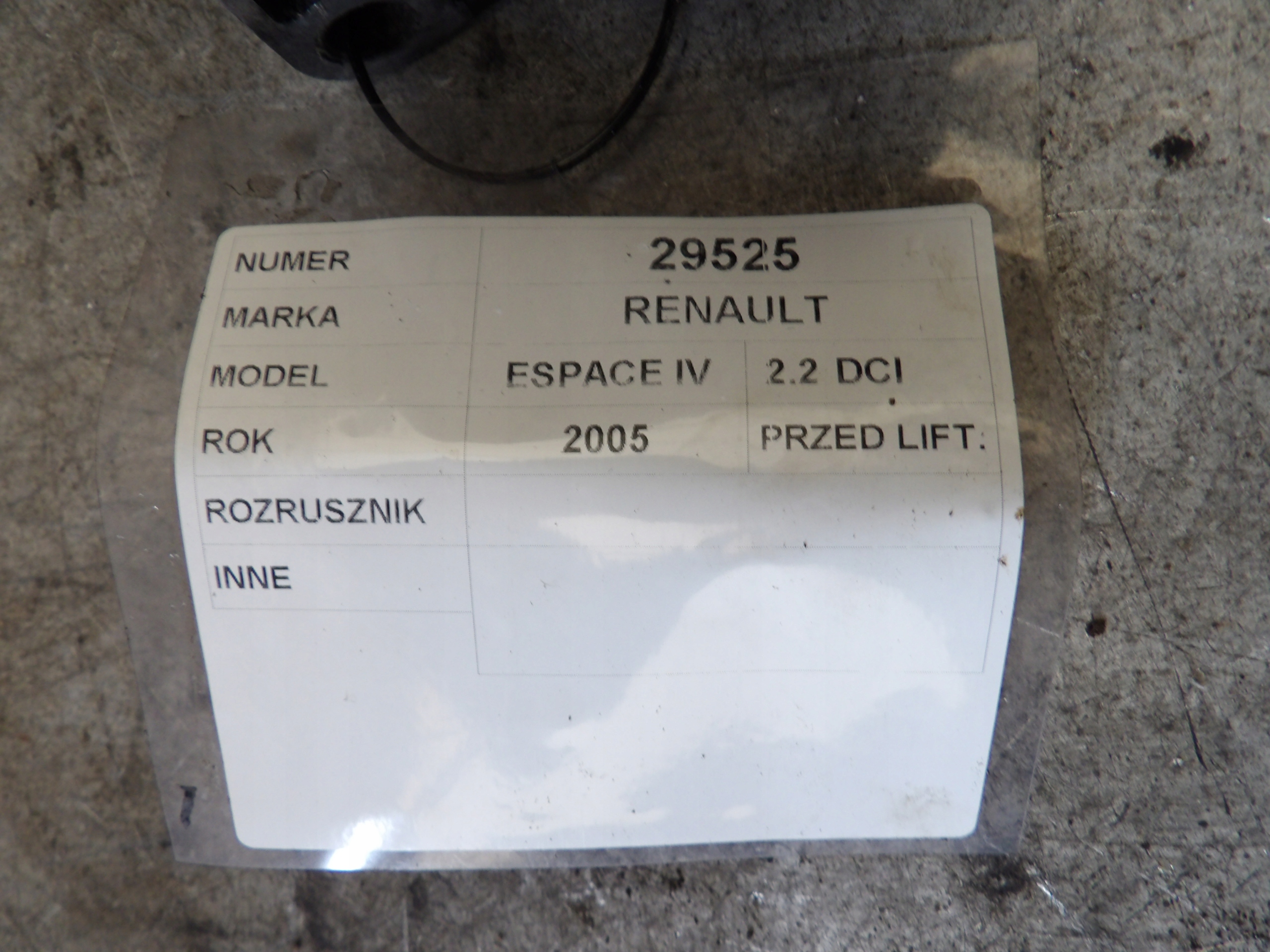 Renault Espace IV starter 8200130624