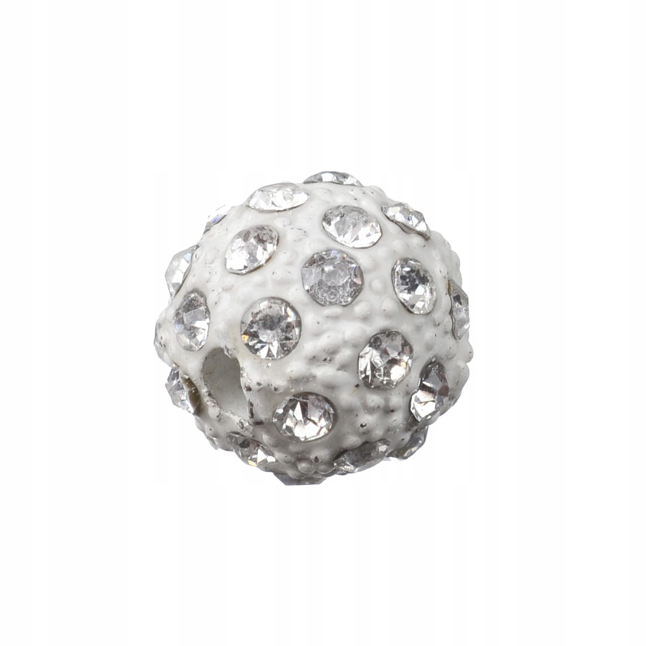 db07 Koralik cyrkonie discoball 10mm biały crystal