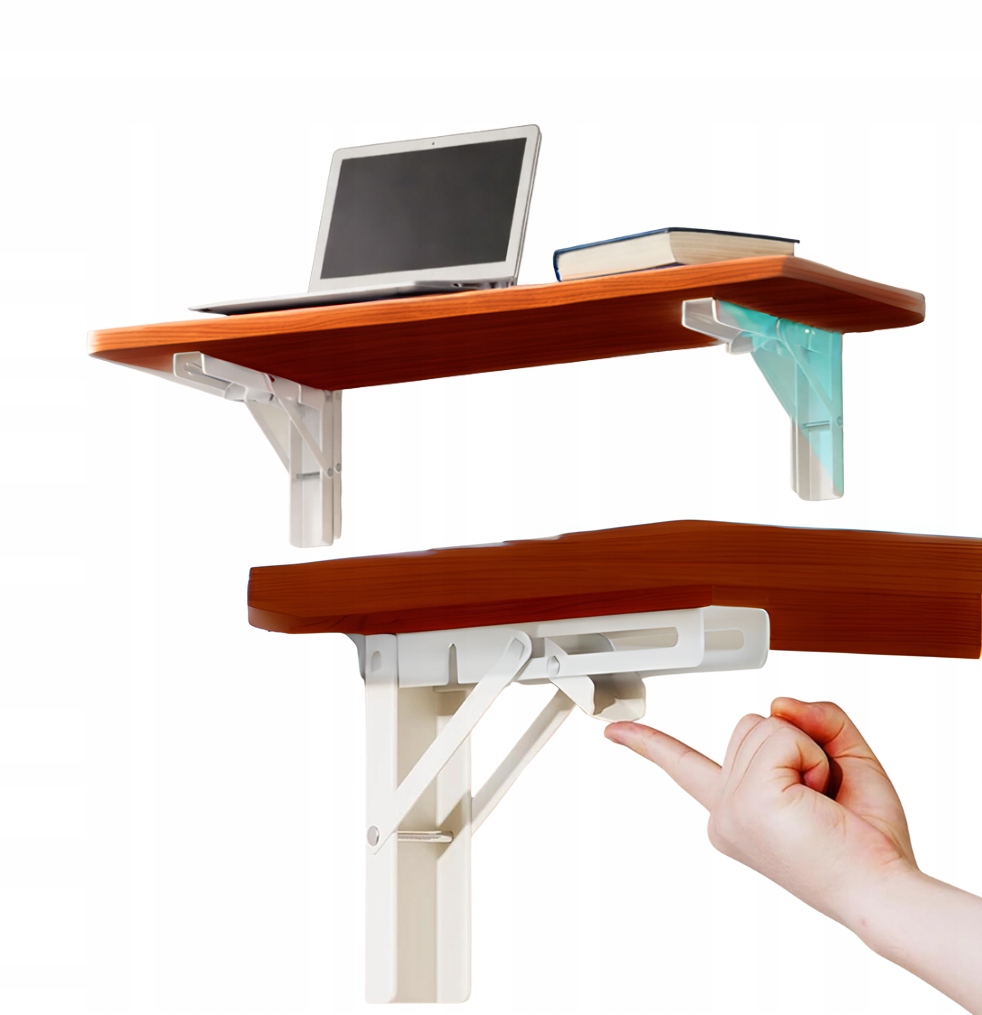 Skládací Nástěnný Stolek S Sklápěcí Deskou Dikom 60x20 cm Skládací Police