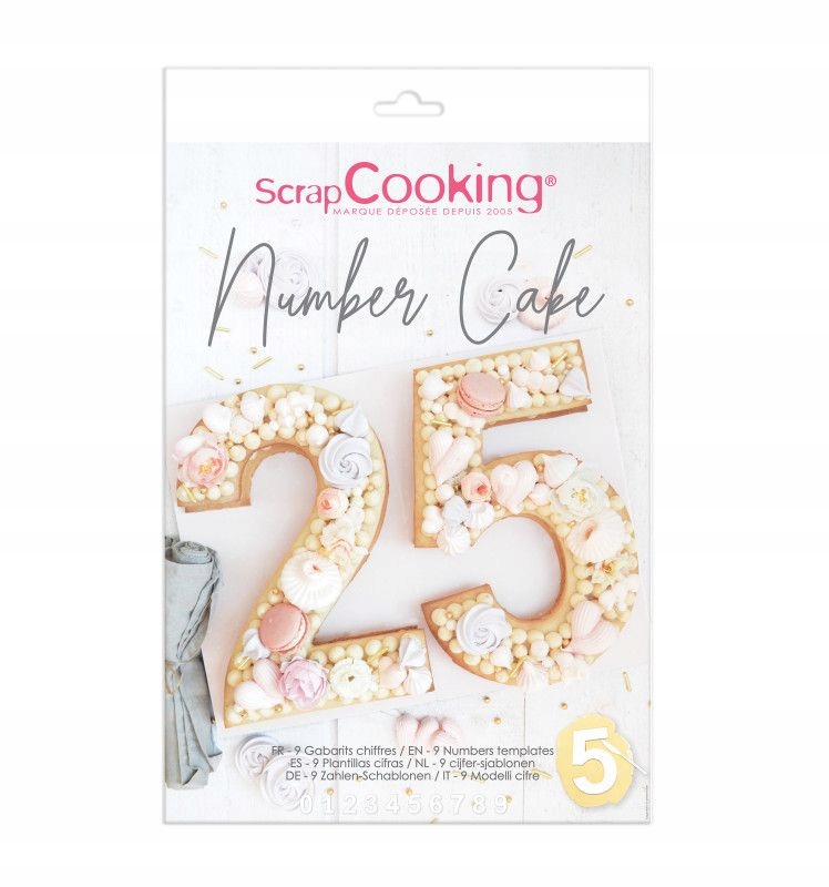 

Szablony do kształtów ScrapCooking Cyfry 10szt