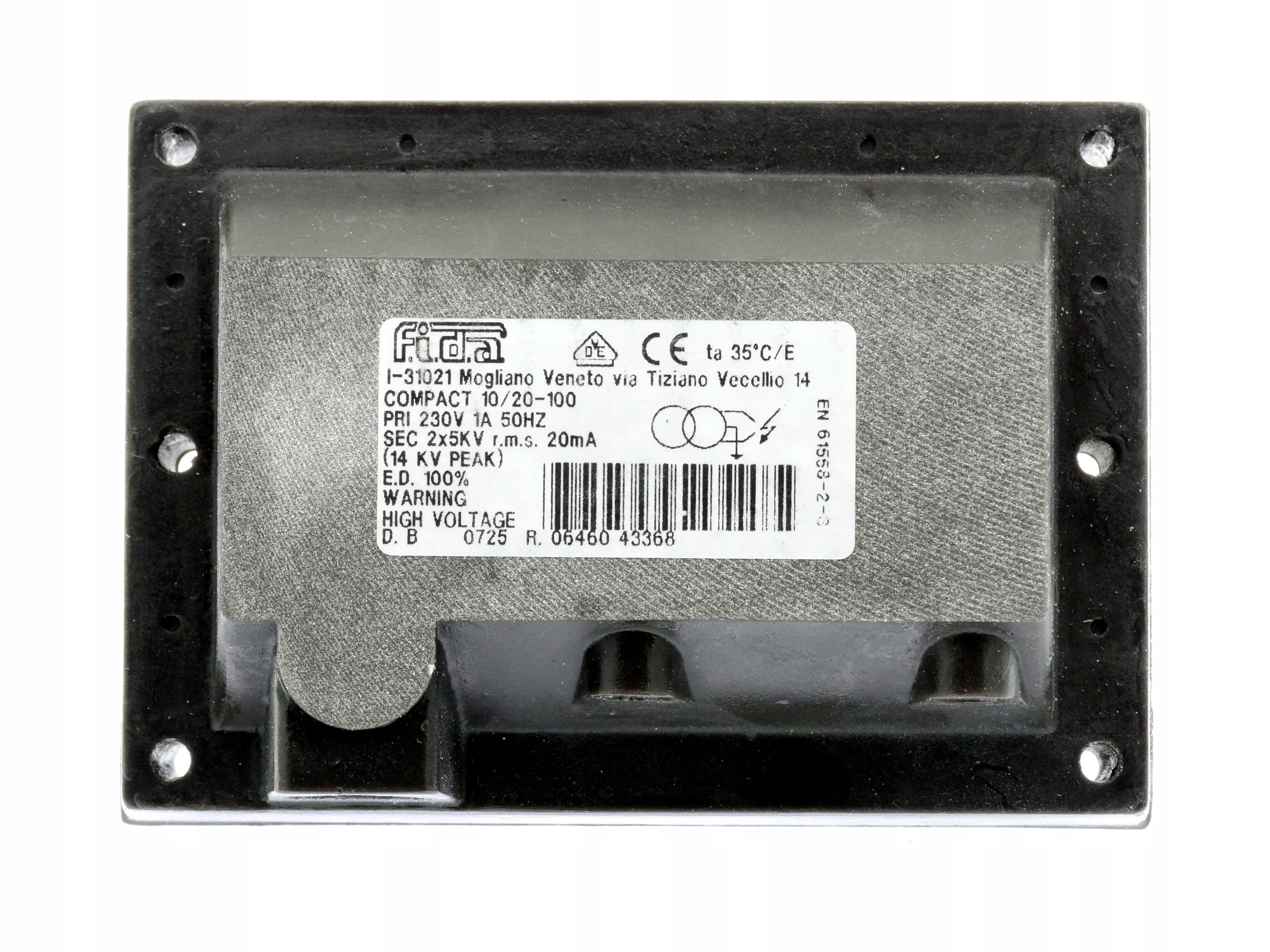 Zapaľovací transformátor Fida Compact 10/20 100 %-230V