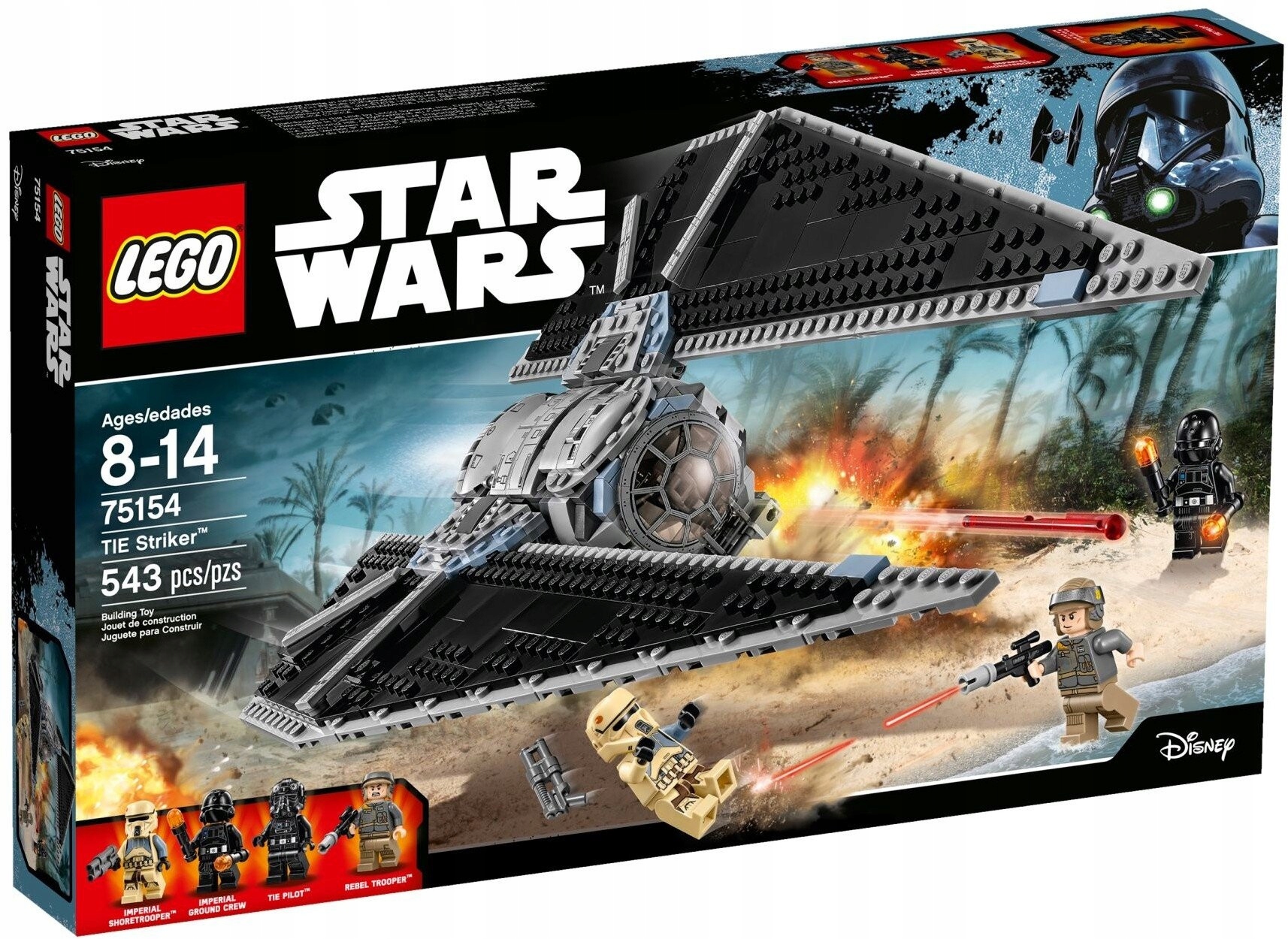 Lego Star Wars 75154 Tie Striker Nové