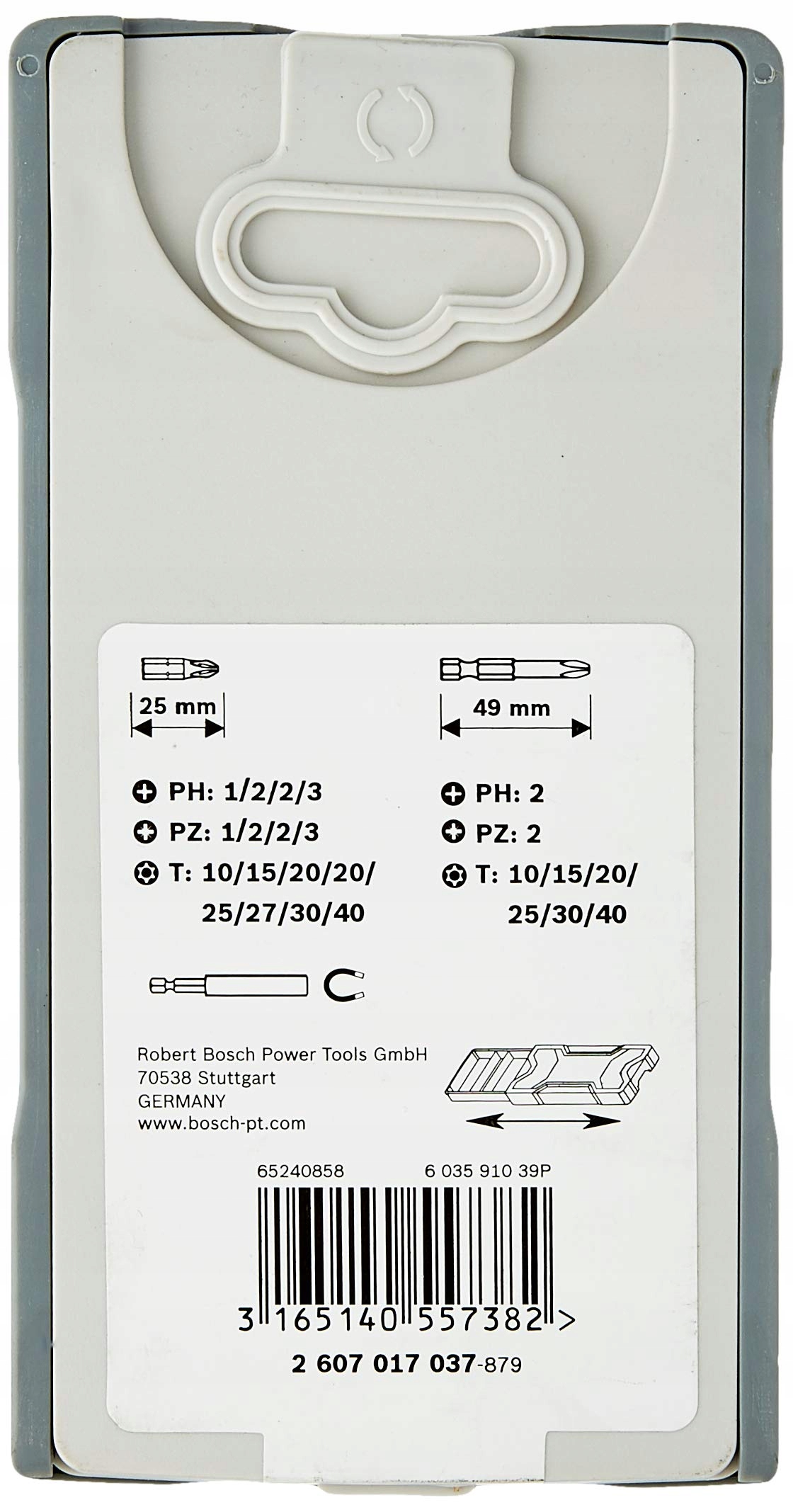 BOSCH Professional Zestaw 25 Bitów Extra Hart Do Wkrętarek i Wkrętaków — miniatura 4