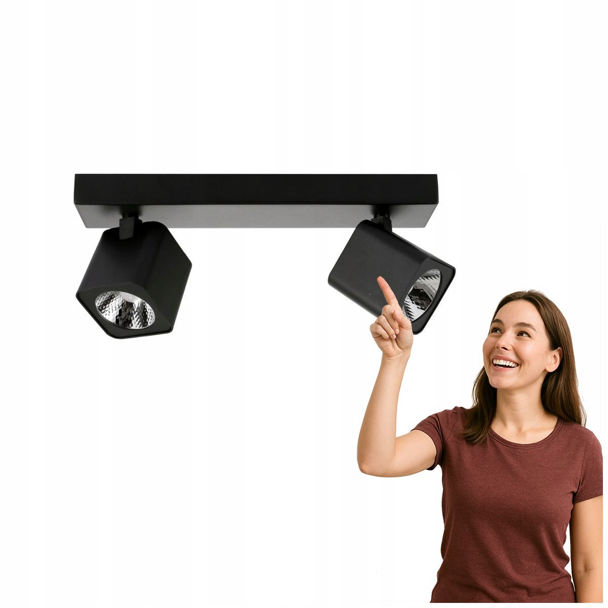Led reflektor 10W černý Aveiro Moderní lampa Italux