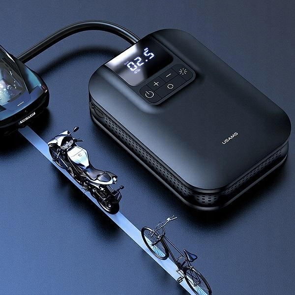 Mini pompka USAMS US-ZB215 Air Car Pump 5000mAh CQBZB21501 Zasilanie akumulatorowe
