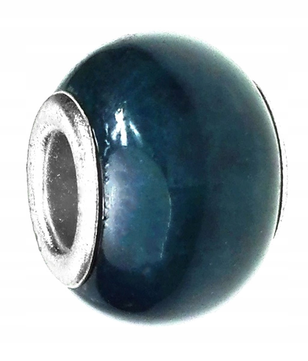 

Zawieszka beads ceramiczny szaroniebieski
