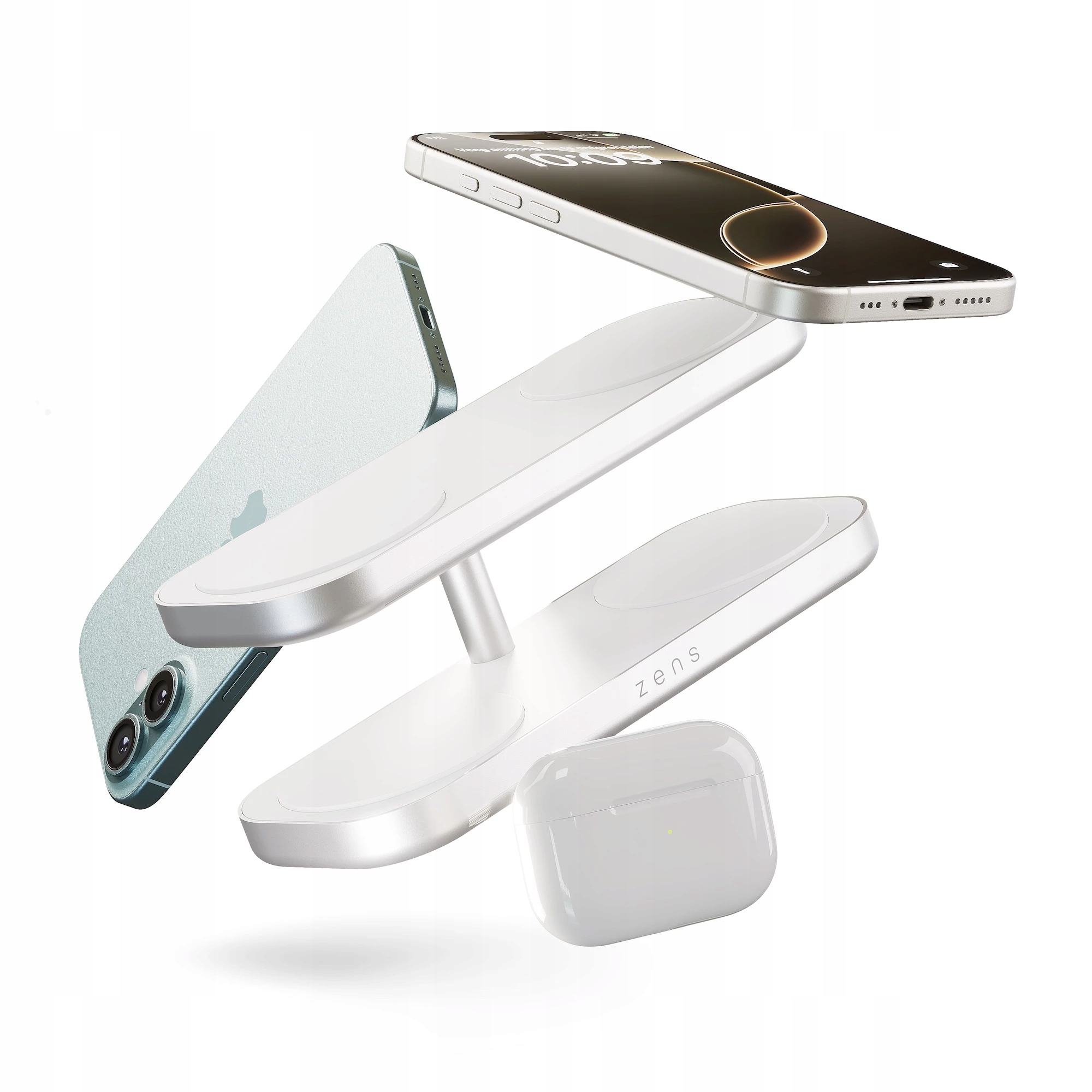 Zens Quattro Wireless Charger Pro 4 bezdrátová nabíječka Qi2 MagSafe