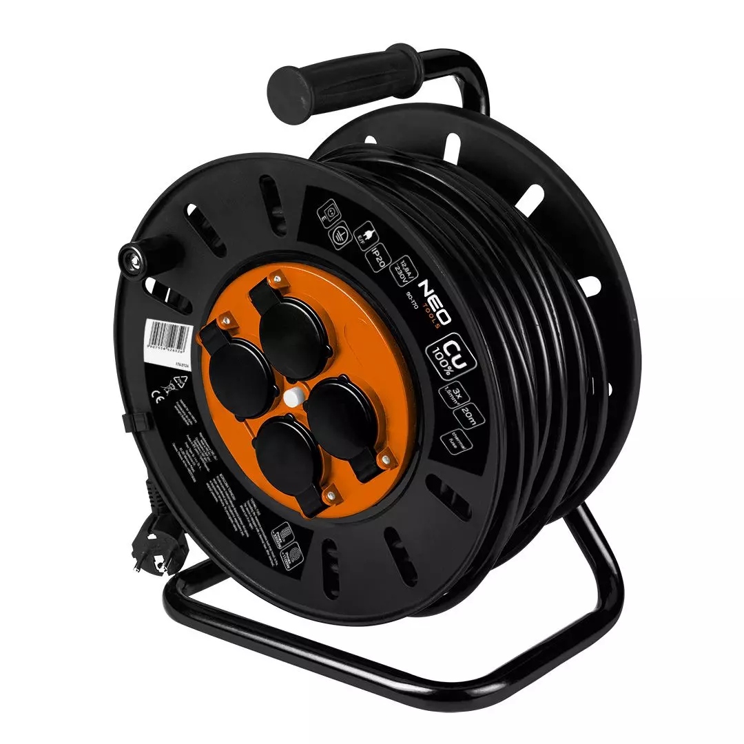 Prodlužovací Kabel Bubnový 20 M 3*1.5 MM2 90-170 Neo