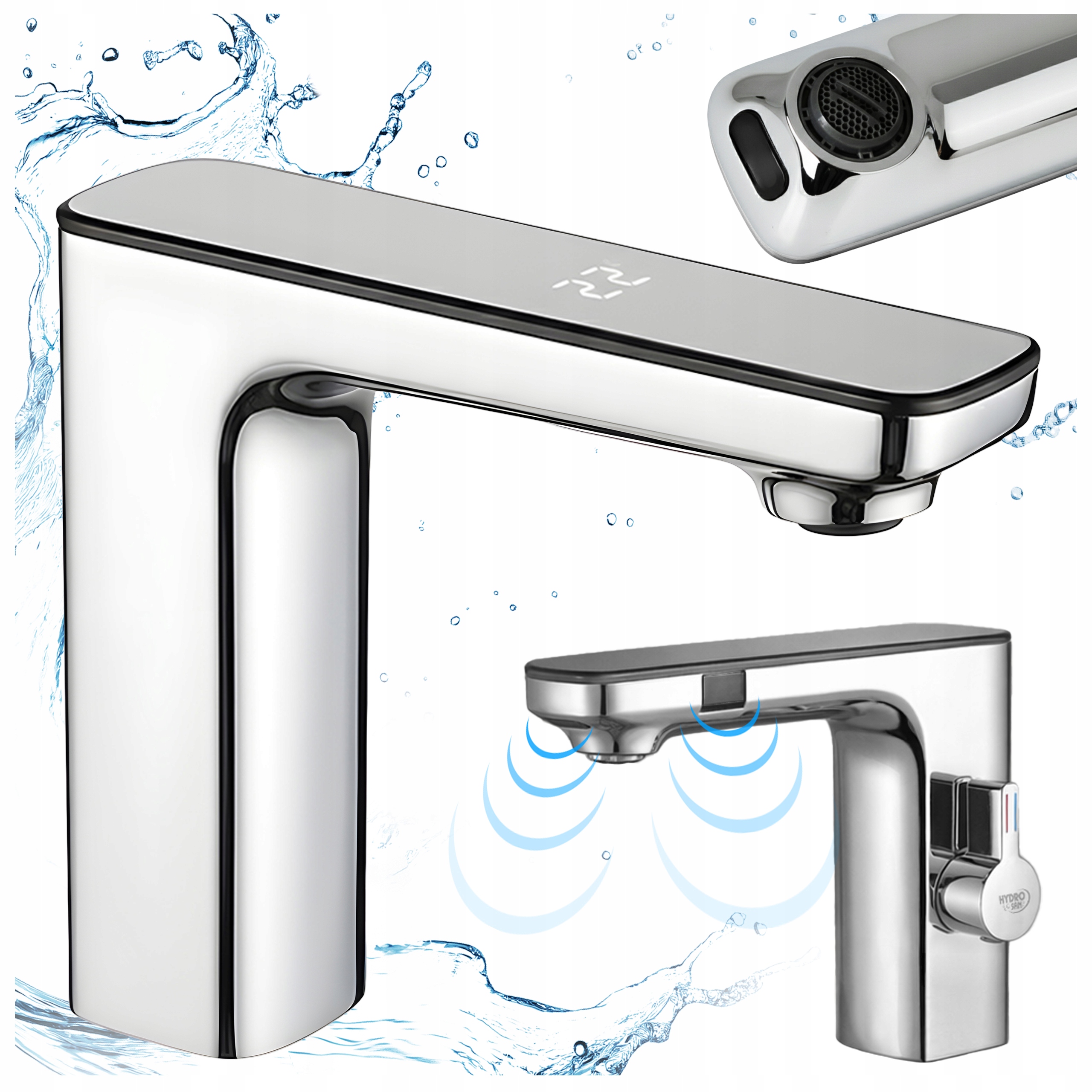 Bateria Łazienkowa Bezdotykowa F14A Chrom LCD F14A