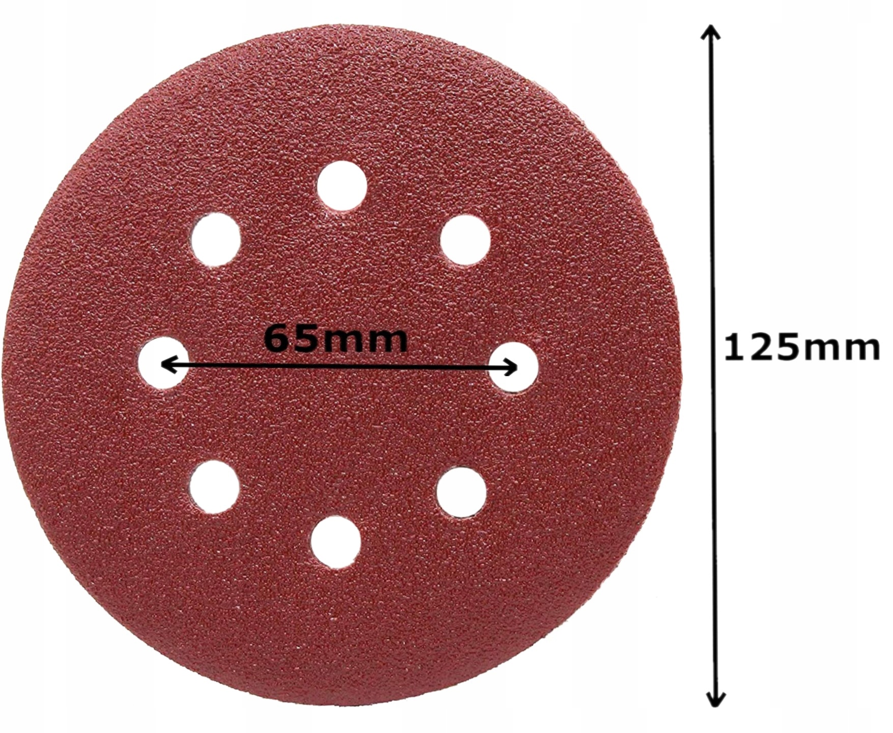 PAPIER ŚCIERNY KRĄŻKI RZEP OTWORY 125 P180 20szt EAN (GTIN) 5906293033662