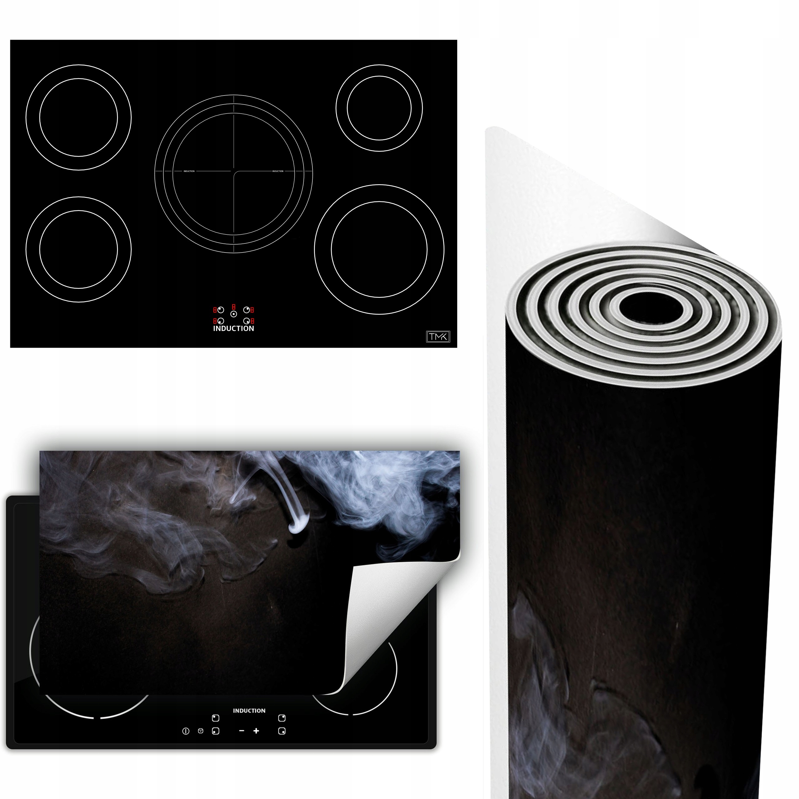 Vinylová Podložka Ochrana Sporáku Desky 90x52 kouř
