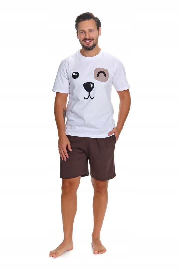 Doctor Nap Pánské pyžamo PMB.7410 L Brownie