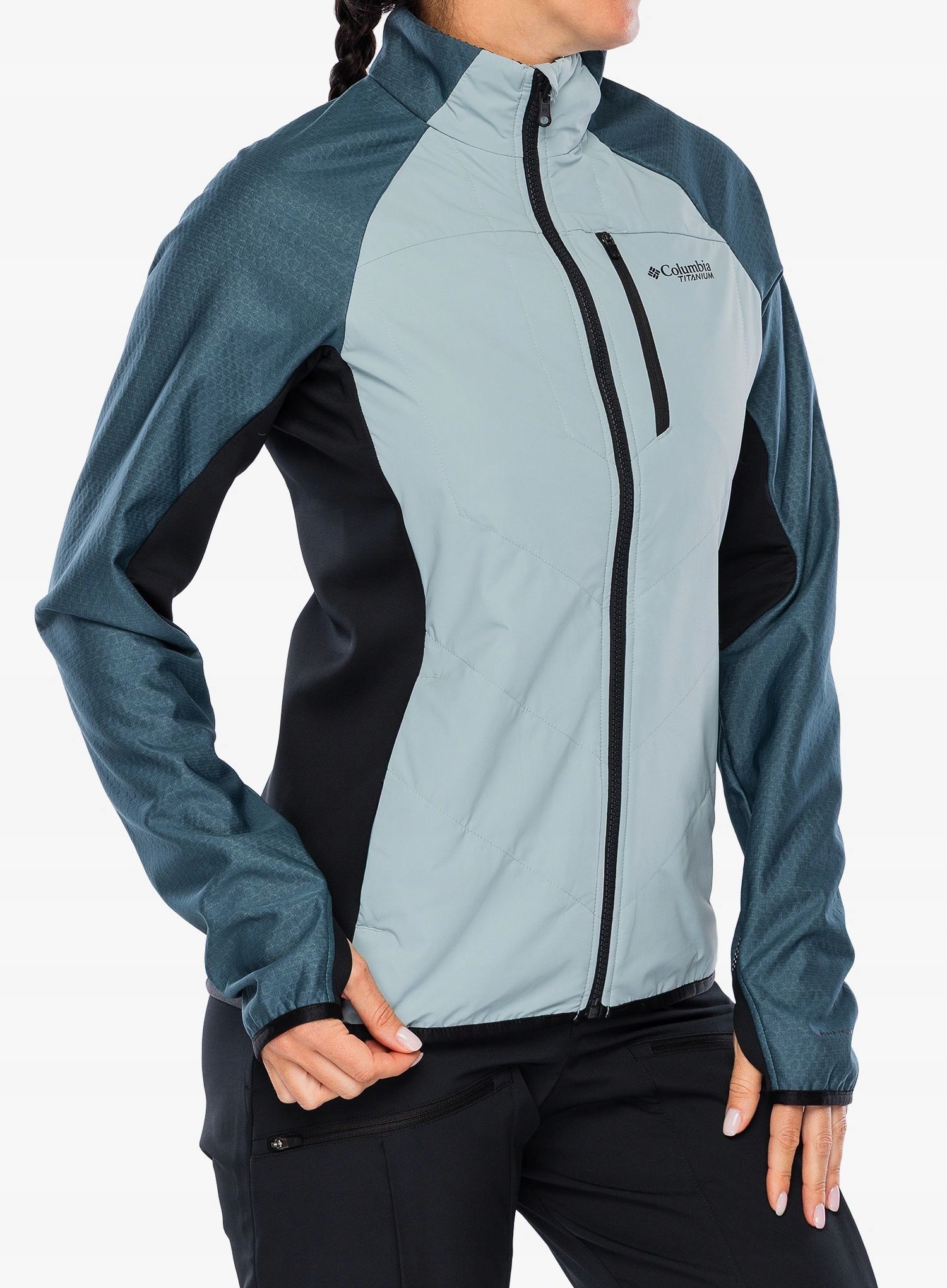 Dámská hybridní bunda Columbia Arctic Crest Hybrid Fz modrá/everblue Xs