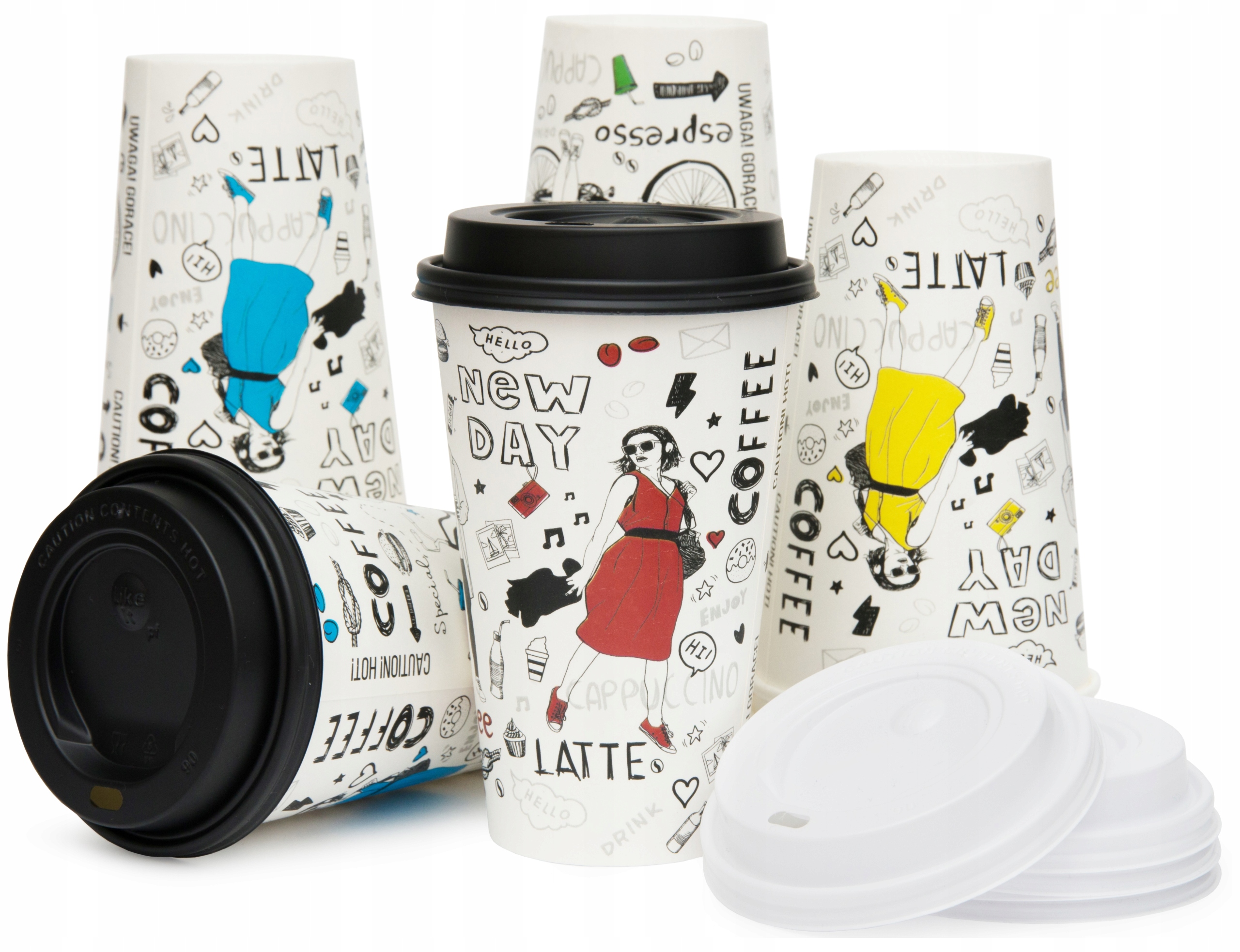 KUBKI PAPIEROWE DO KAWY 400ML ND + WIECZKA 50SZT (do odsprzedaży)