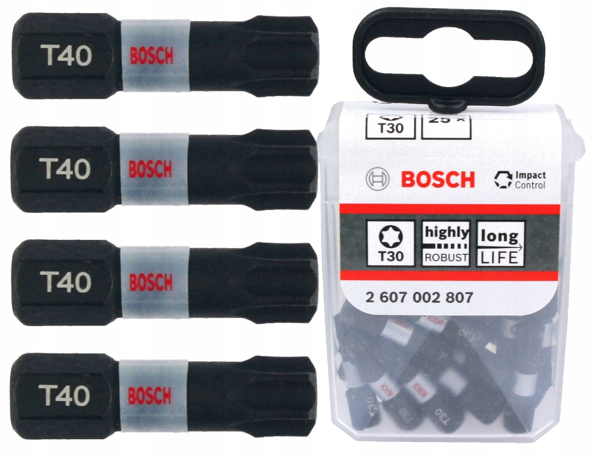 

Bit Torx 40 25mm Impact Control Bosch 25 sztuk
