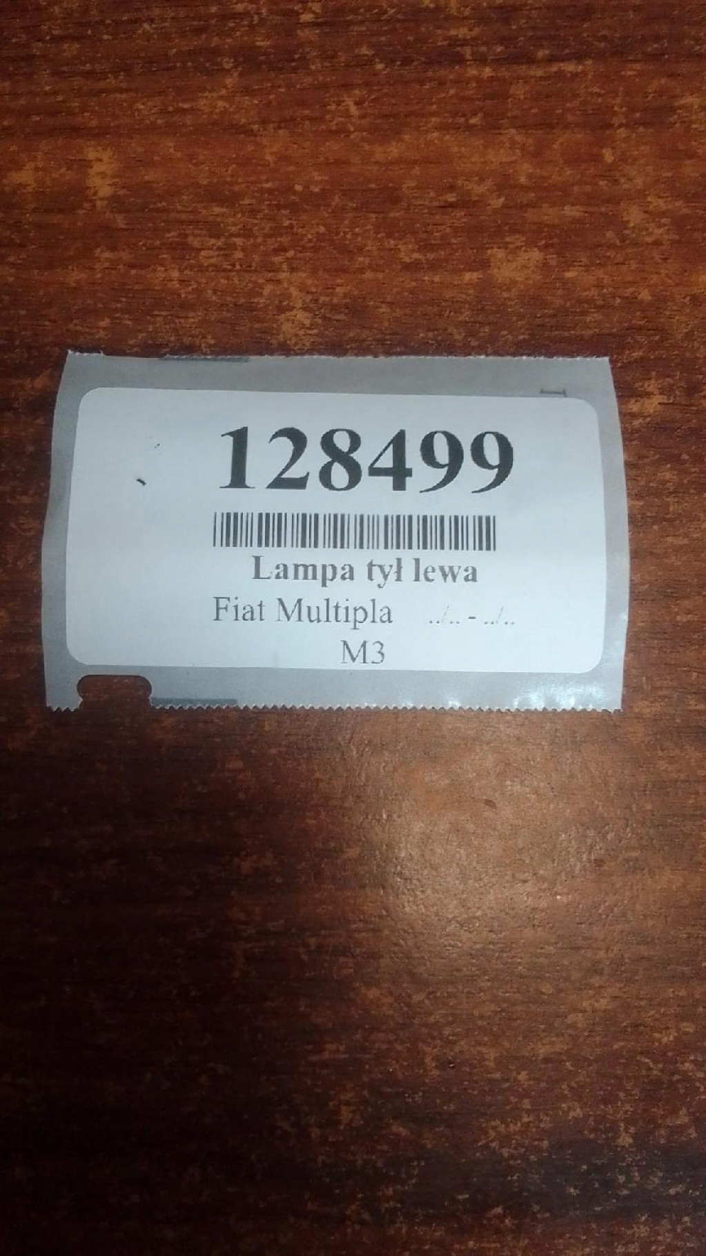 FIAT MULTIPLA light left rear part
