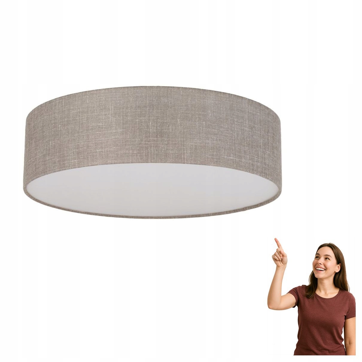 Stropná lampa Rondo Linen 780 5638 Tk Lighting