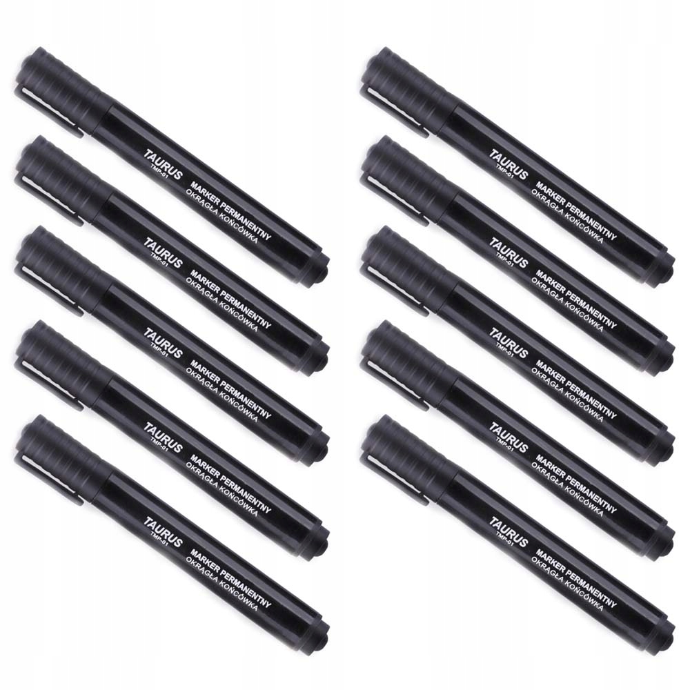 

Markery permanentne komplet 1-3mm 10szt czarne