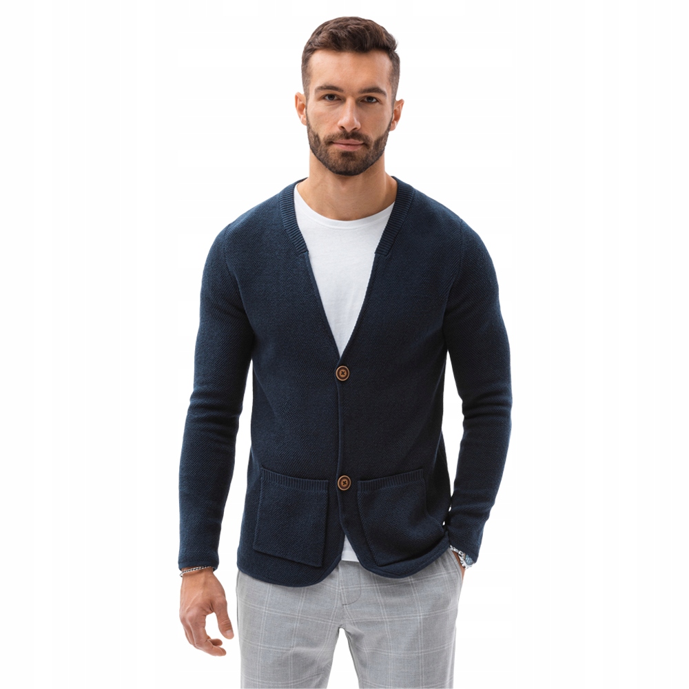 

Sweter męski bawełniany E193 granatowy M