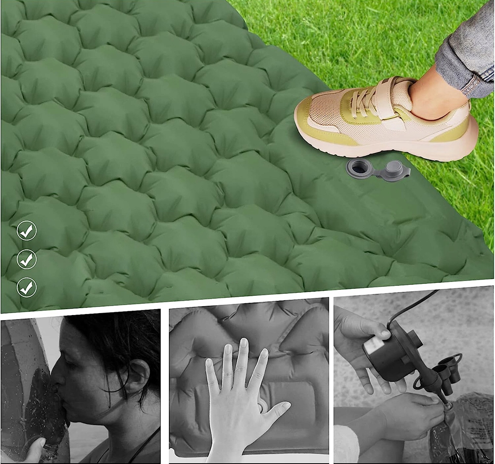 MATERAC SAMOPOMPUJĄCA PODWÓJNA MATA Z PODUSZKĄ Szerokość produktu 125 cm