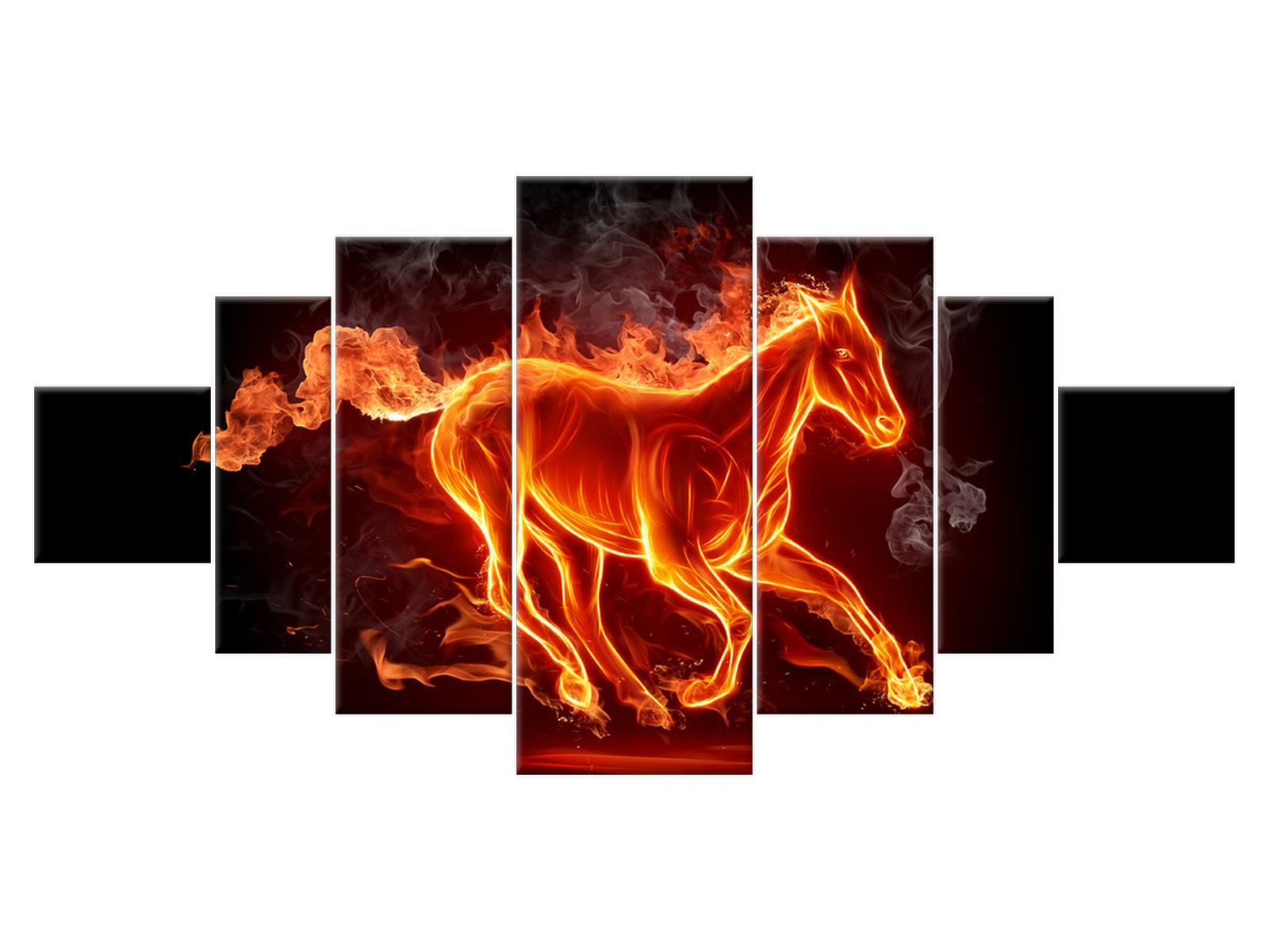 

Obraz 200x100 Oryginalny Ognisty koń Koń Płótno