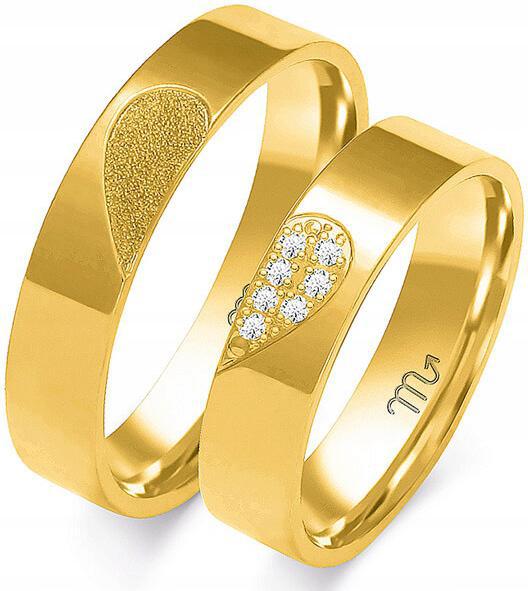 Zlaté snubní prsteny na svatba jemné 585 r 32 33 34 módní svatební kolekce 14k