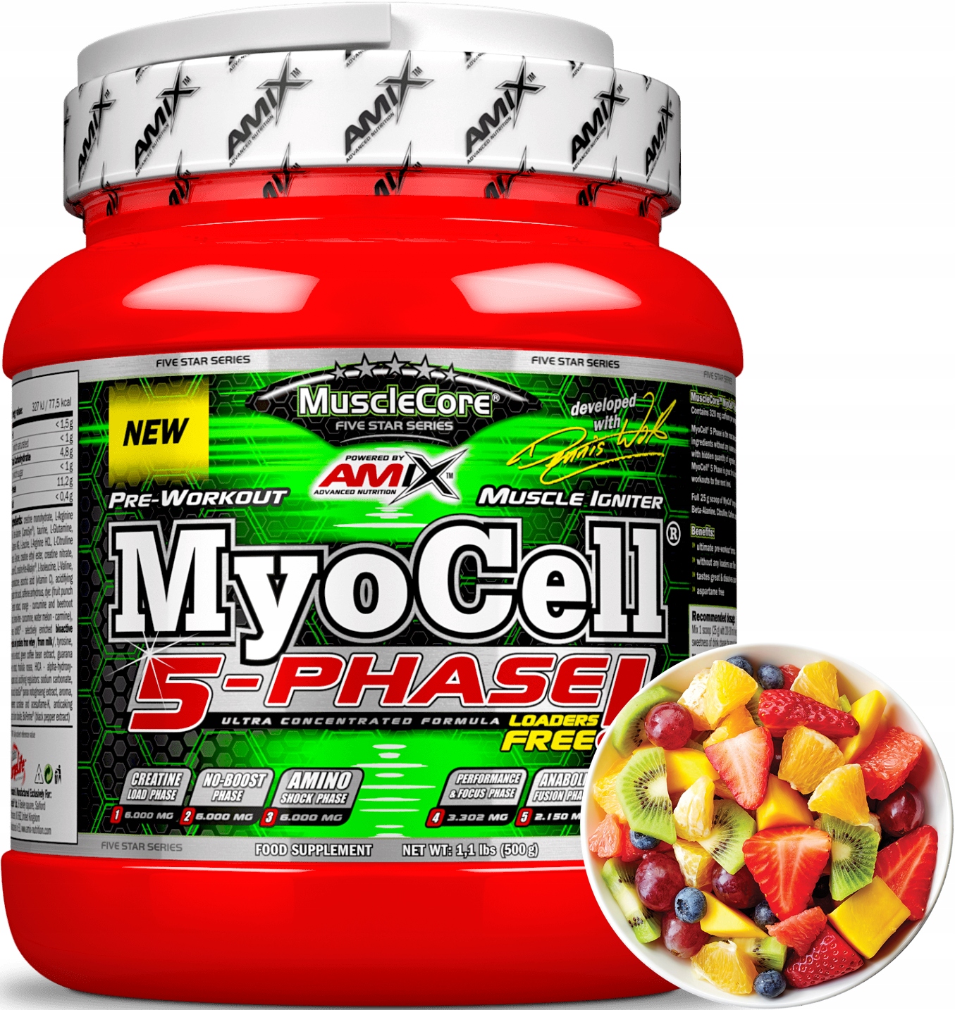 Amix Musclecore MyoCell 5-fázový 500g energetický pump