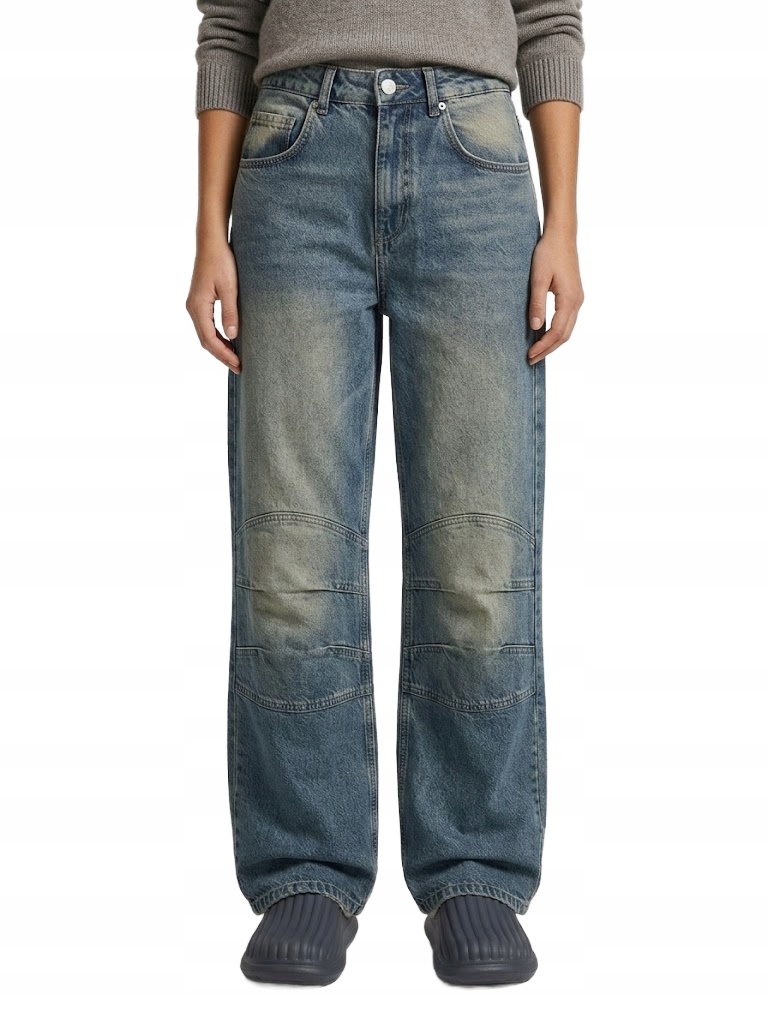 Bilbec Džíny Z Denimu S Oděrkami A Středním Vzrůstem 26/32 Opa