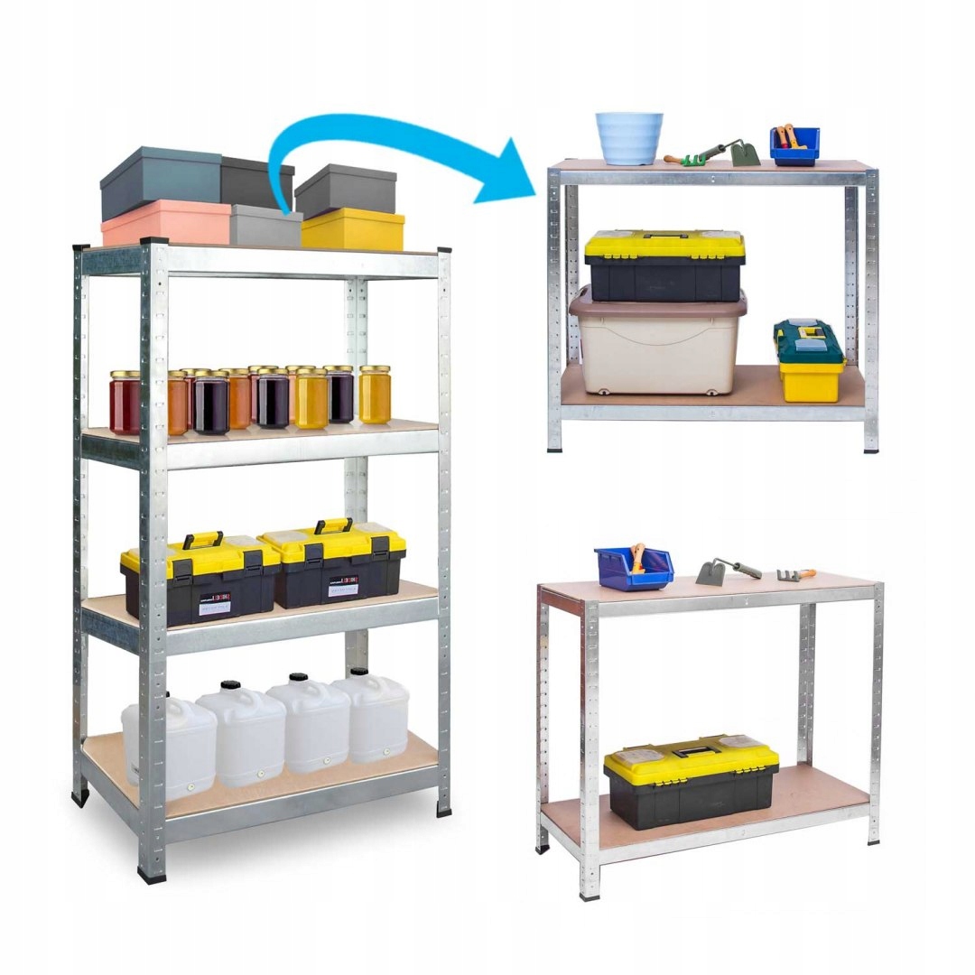 REGAŁ MAGAZYNOWY 2w1 METALOWY 174 x 80 x 40