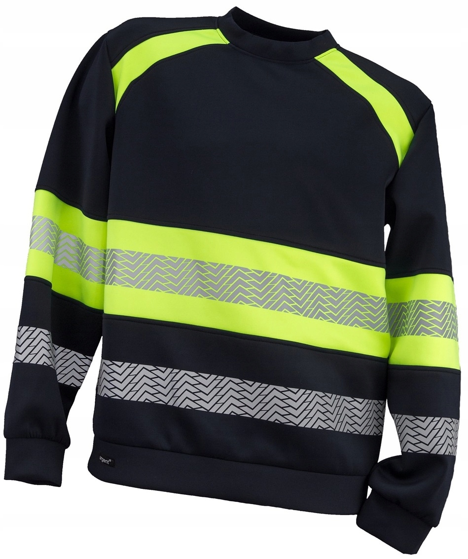 Bluza Robocza Ocieplana Czarna Odblaskowa URG-957 L