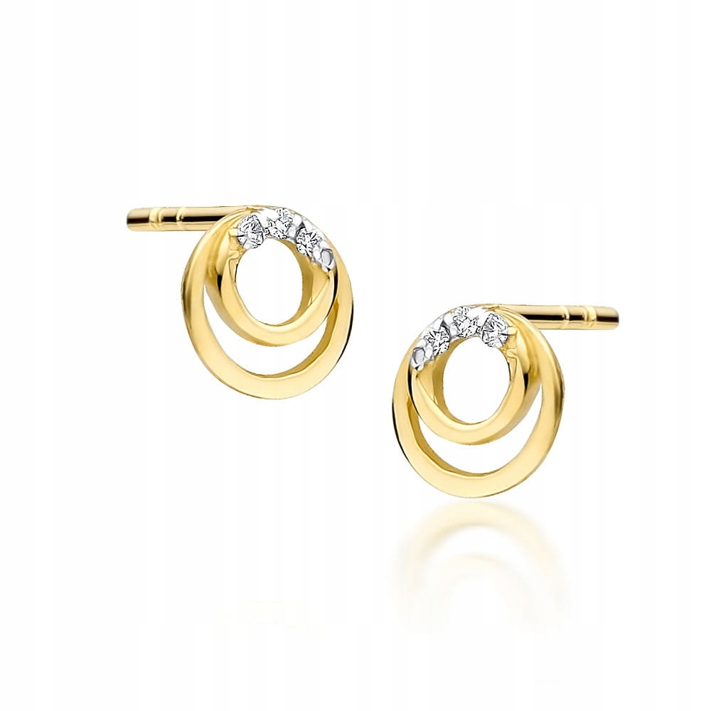 

Kolczyki Złote Z Brylantami 0,03ct