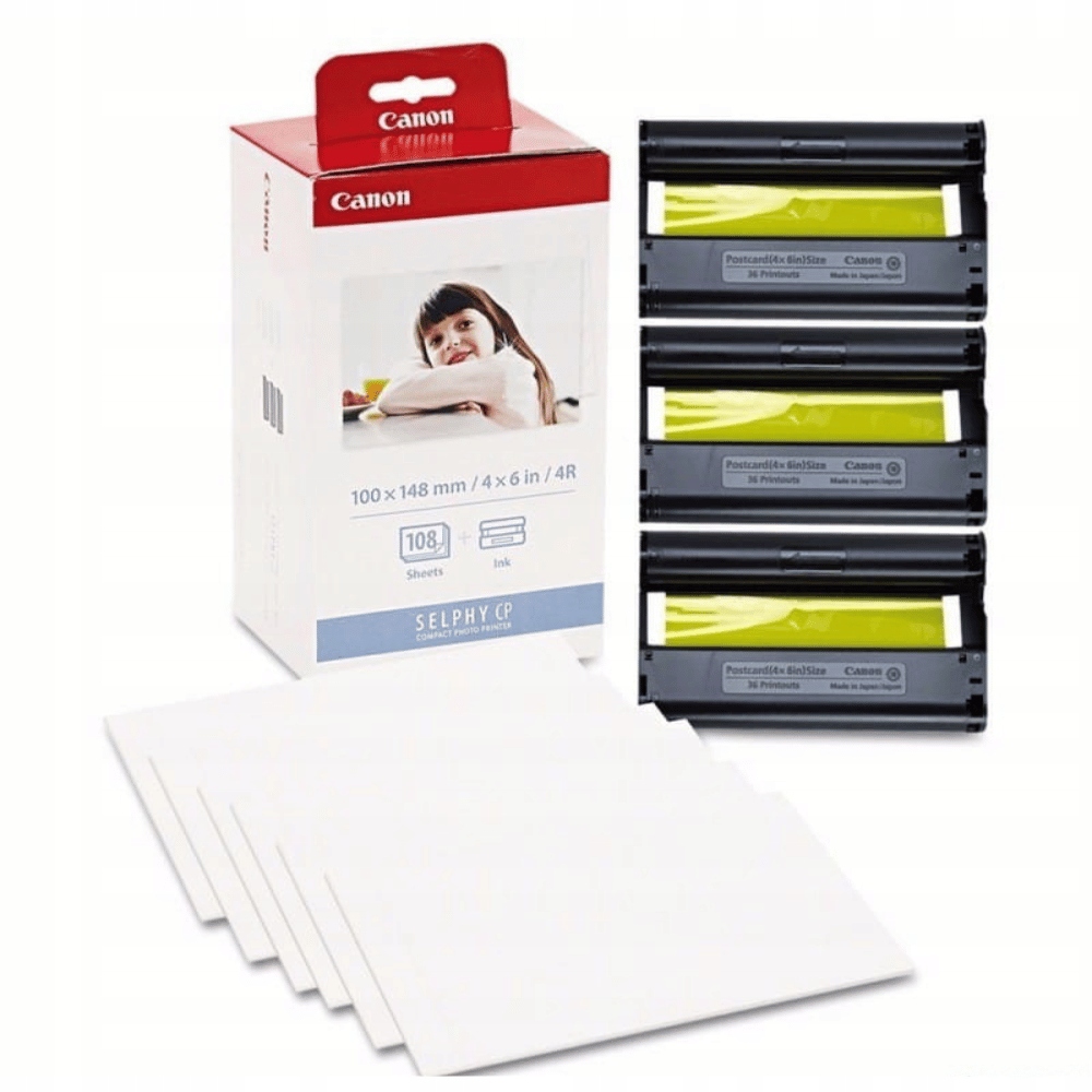 Nowy Folia papier KP108IN 3X KP36IN 3115B001 Canon Selphy CP1300 CP1000