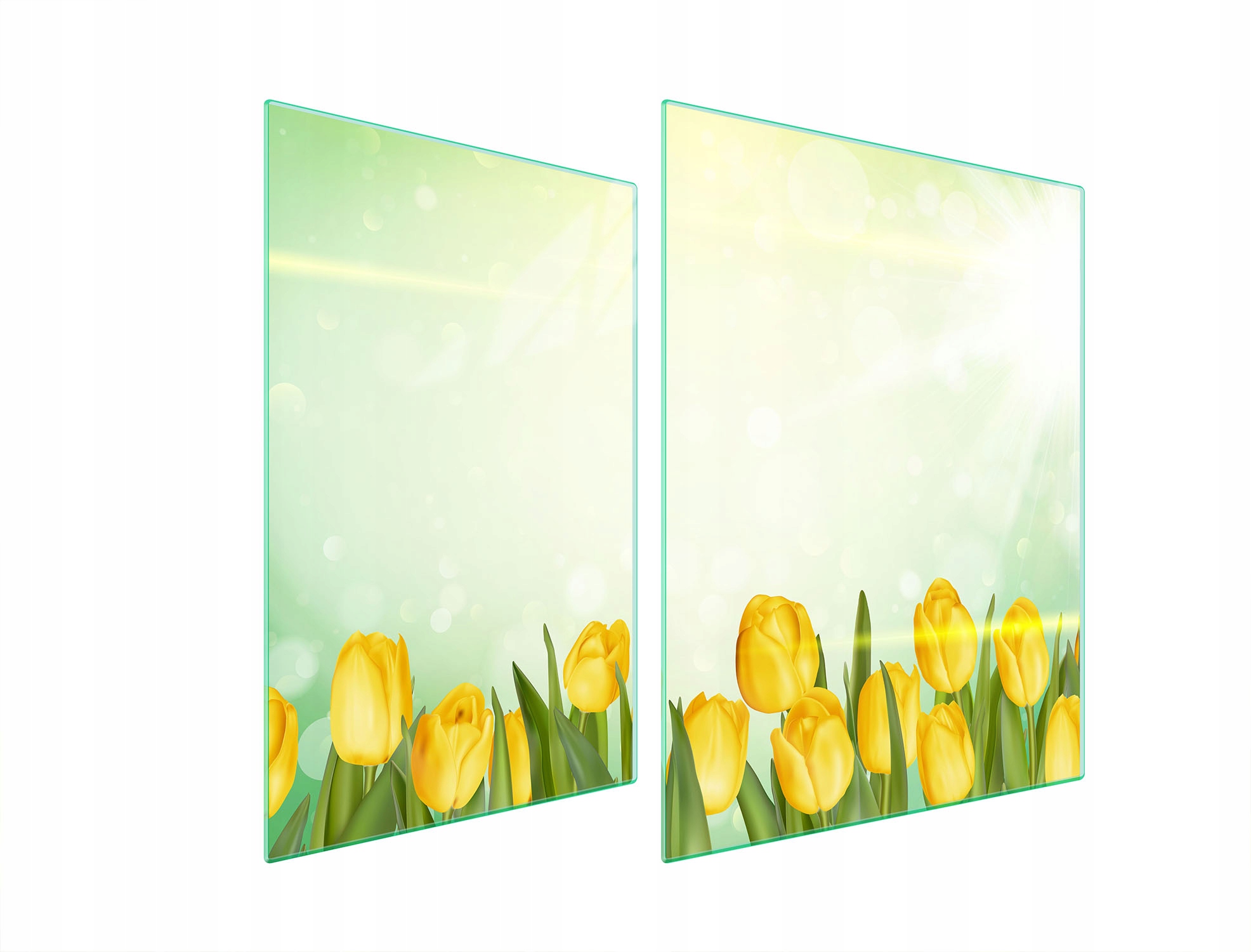 Ochranná Skleněná Deska Na Sporák 70x52 Tulipány Tvrzené Sklo
