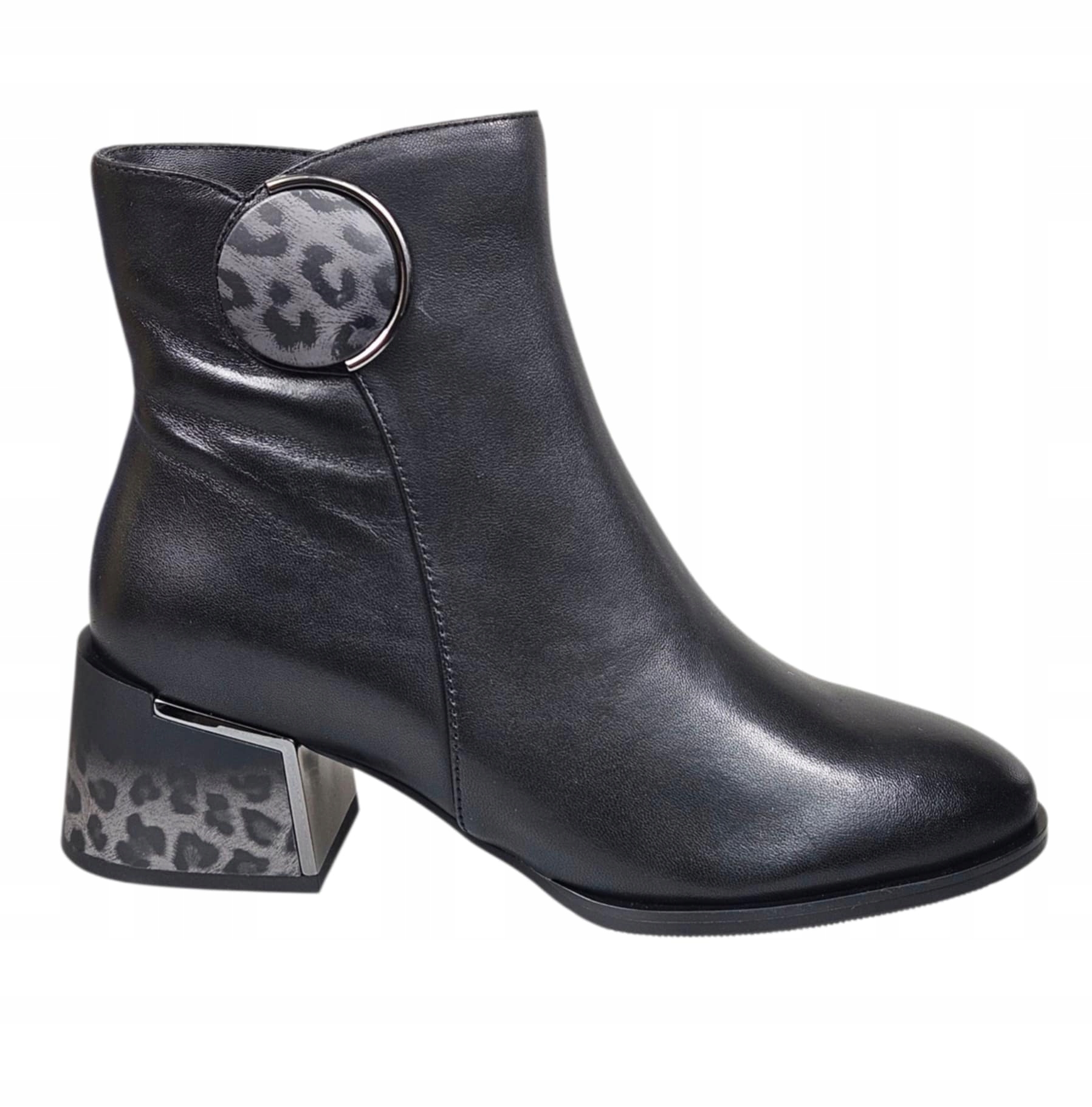 Kotníkové Kotníkové Boty Loretta Vitale Block C3848 Černé vel. 38