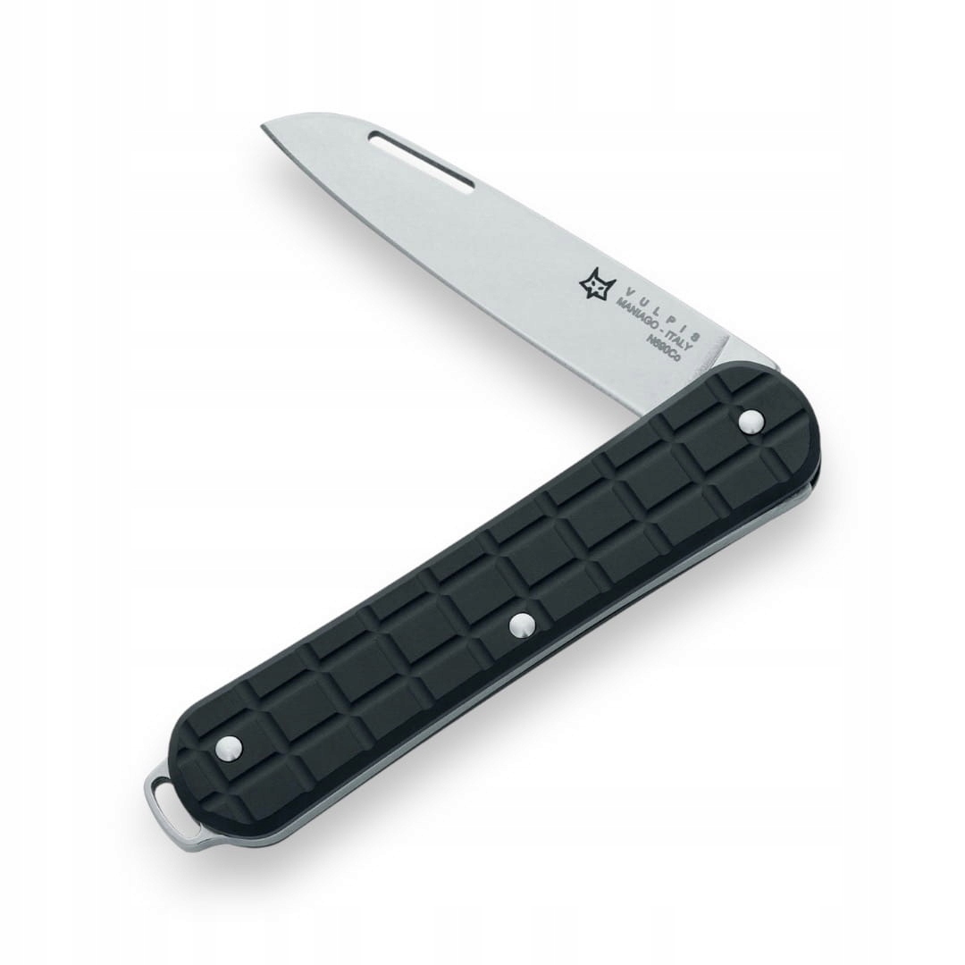 Nůž Fox Knives Vulpis FX-VPGP130 Bk Polished N690 Black Anodized Alumi