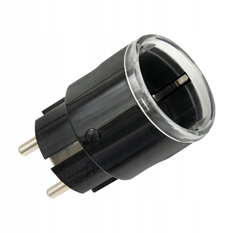 Inteligentní zásuvka Shelly Plug S Mtr Gen3 12A (černá)