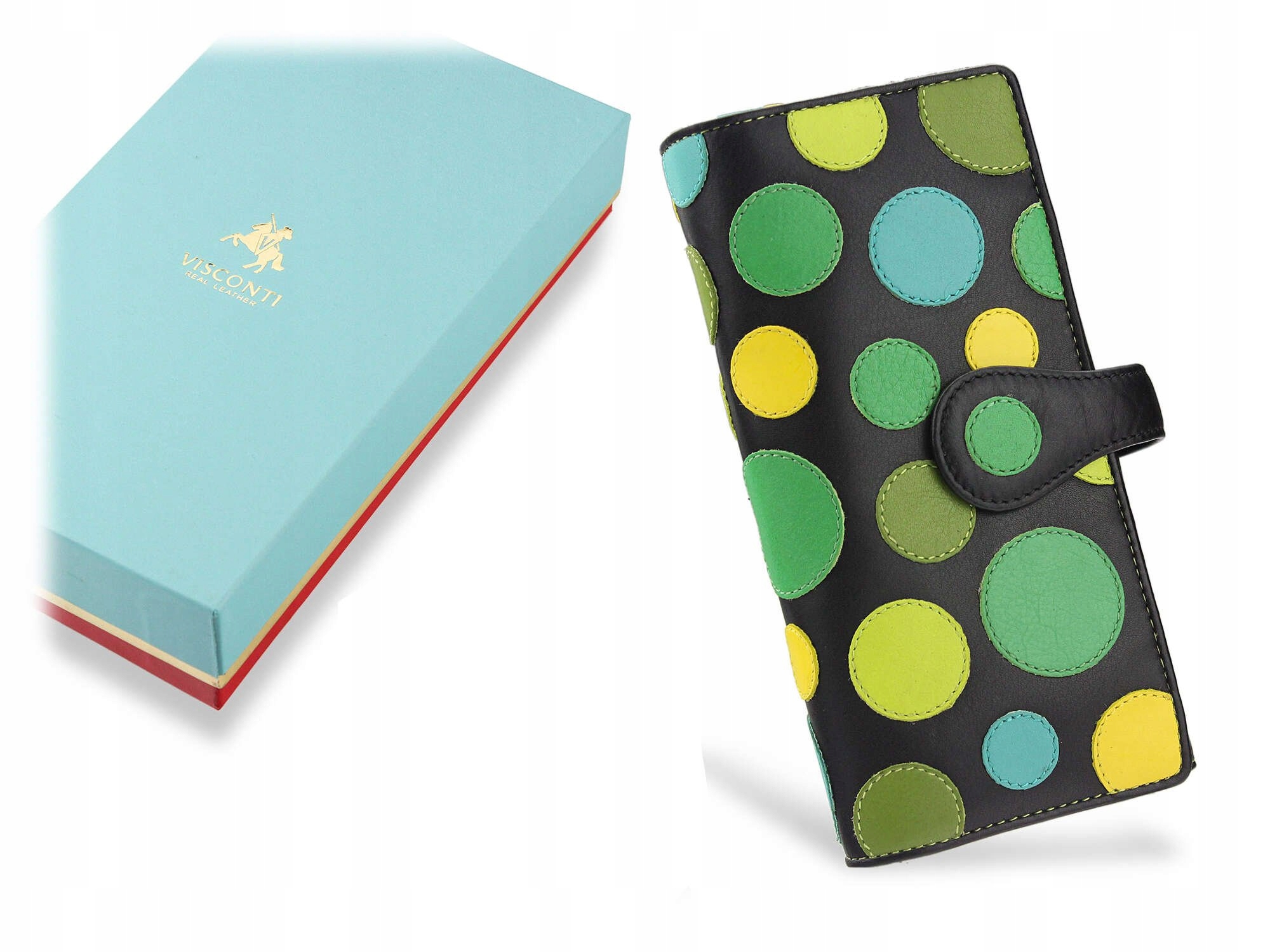 Visconti Dámská Kožená Peněženka Z Kůže S Puntíky P2