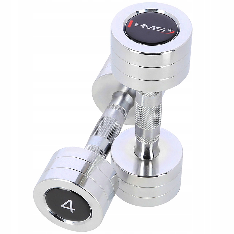 

Hantle 2x4KG Hantelki Ciężarki Hms Zestaw Chrom