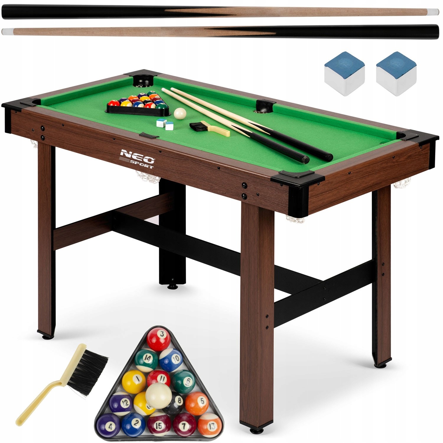 Stół bilardowy 4ft zestaw stół do bilarda bilard dla dzieci duży Neo-Sport