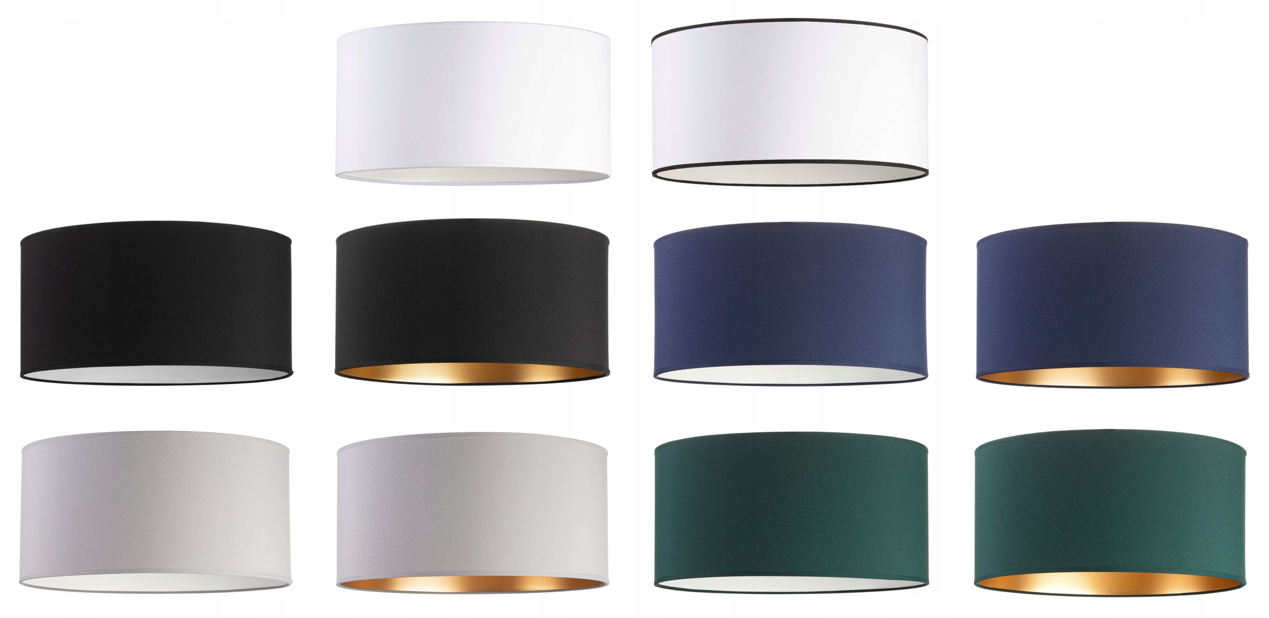 ABAŻUR OKRĄGŁY WALEC TUBA 40cm ZIELONY E27 Gwint żarówki E27