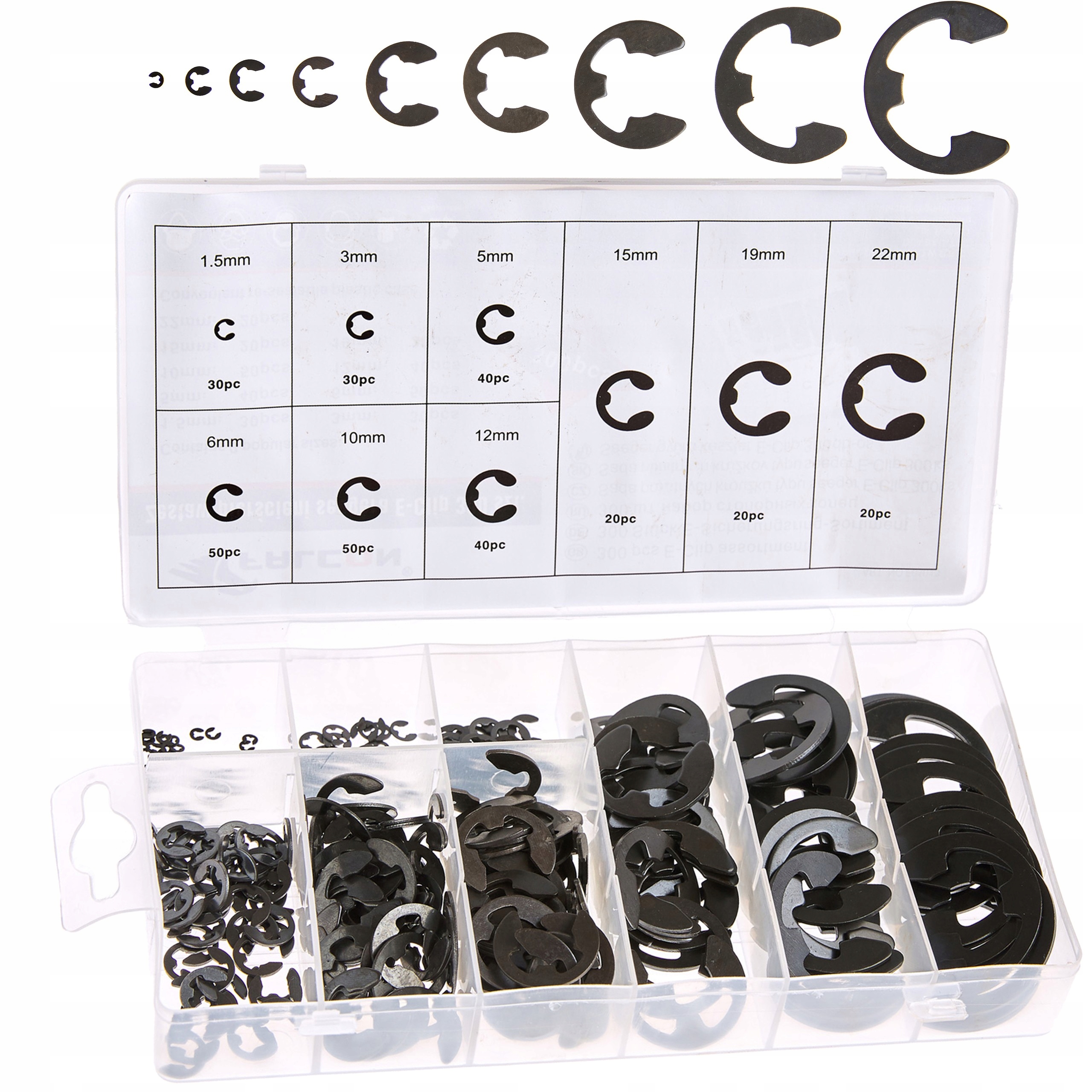 Pierścienie Segera Zestaw Segery E-clip 300x