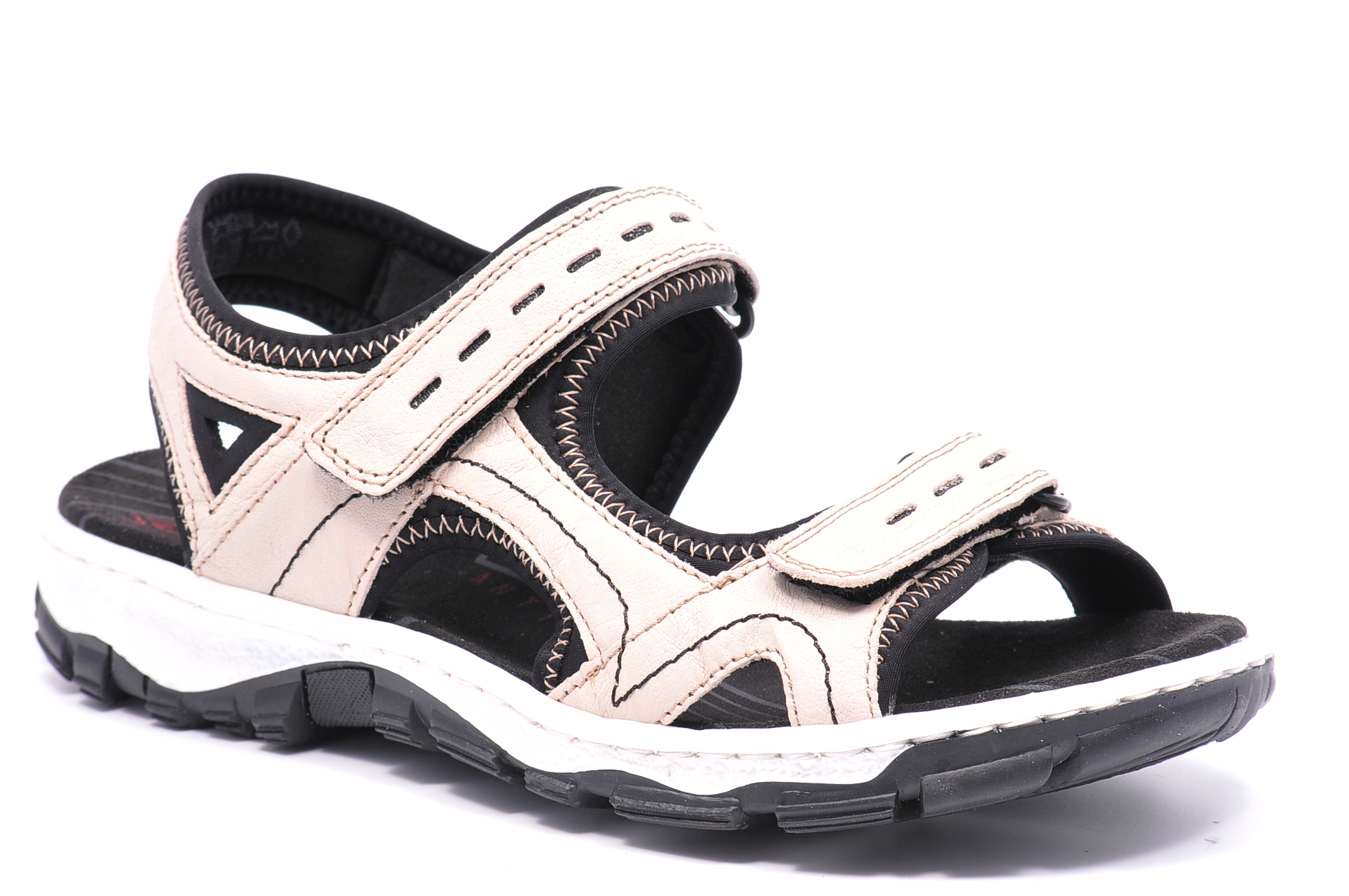 Sandály Rieker 68866-60 béžové, Velikost 36