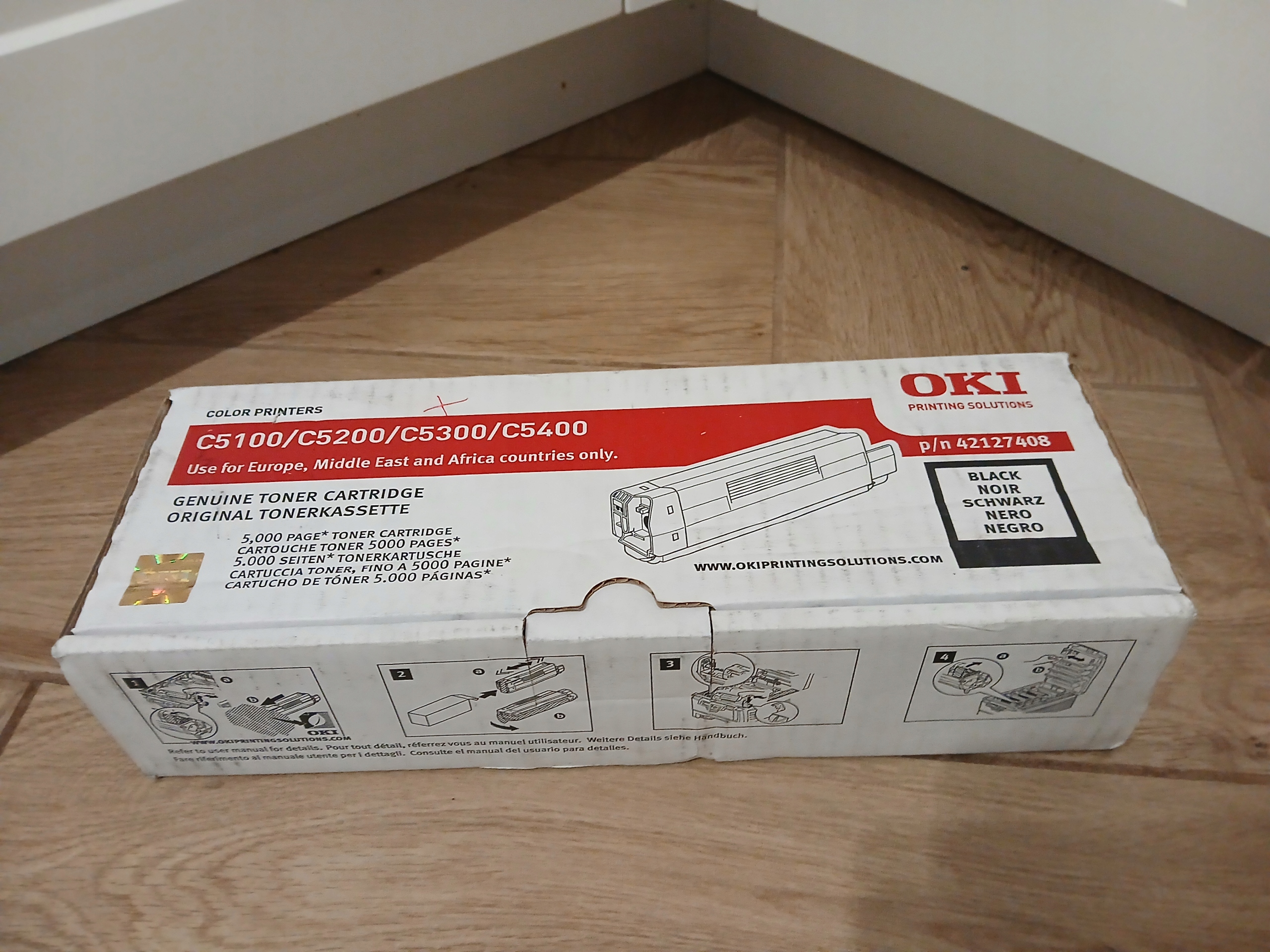 Toner Oki 42127408 Black Originál C5100 C5200 C5300 C5400