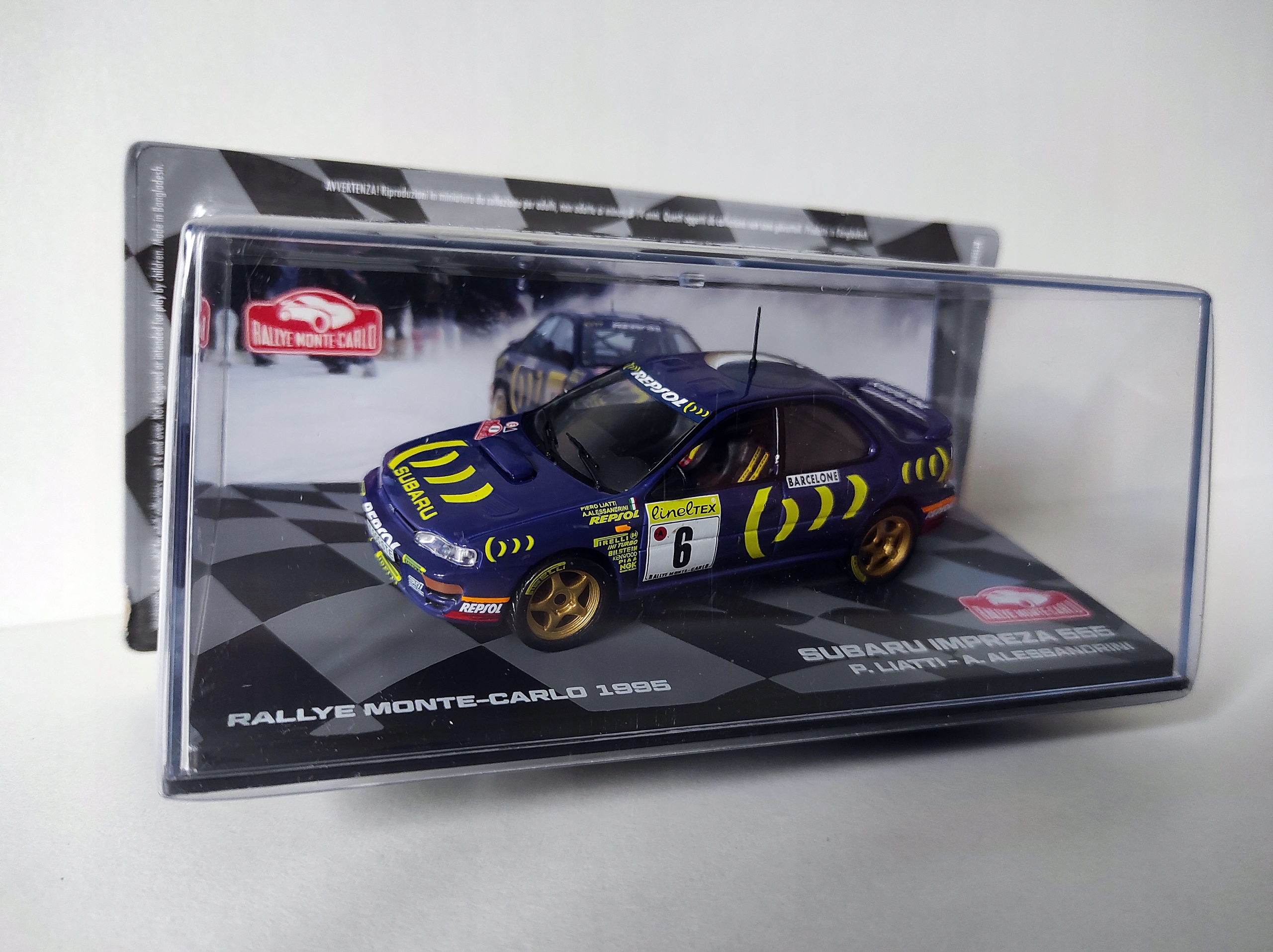 Subaru Impreza 555 Rallye Monte Carlo 1995 P.Liatti A. Alessandrini 1:43