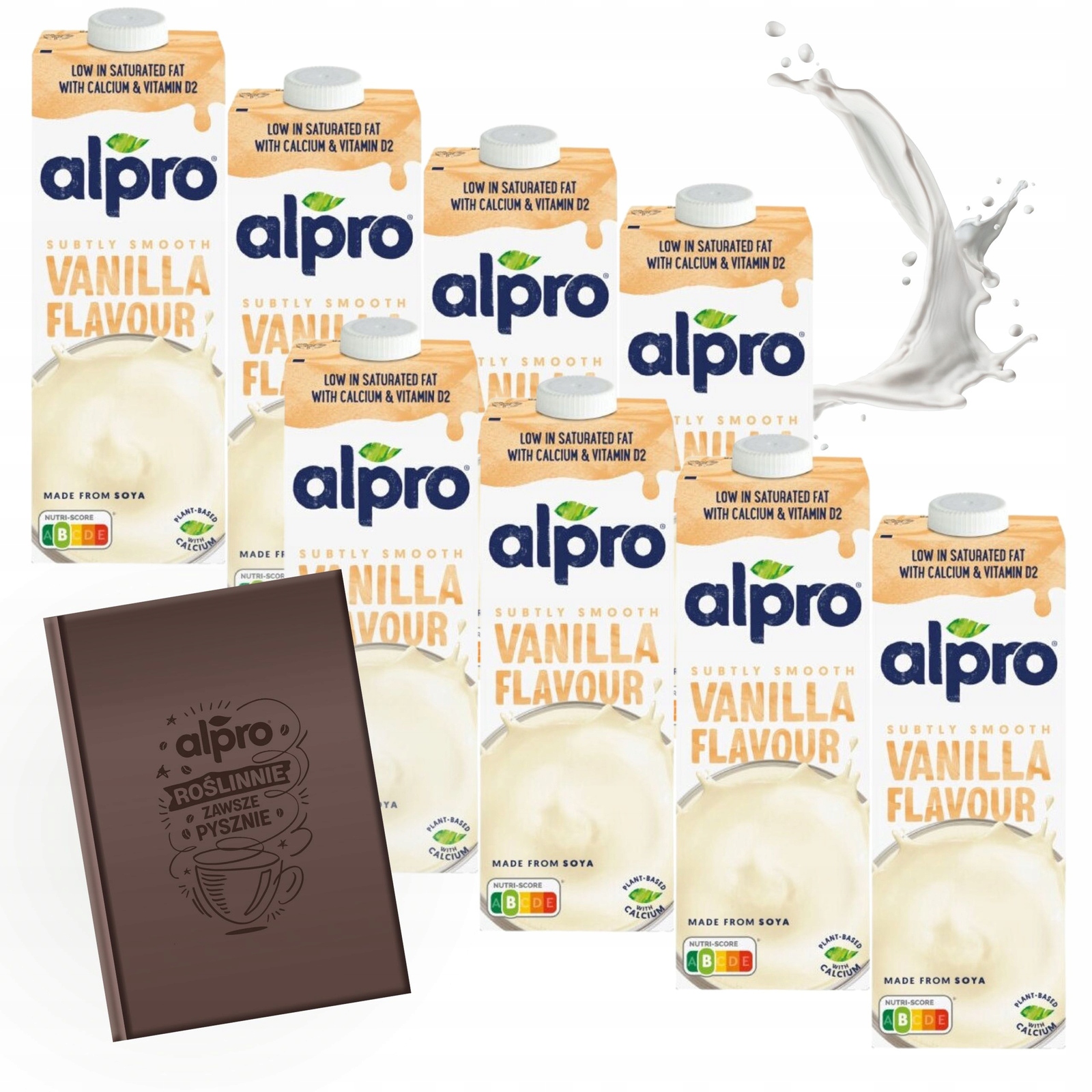 Levně Rostlinný nápoj bez laktózy a lepku Alpro Sójová Vanilka 8 x 1 l kalendář