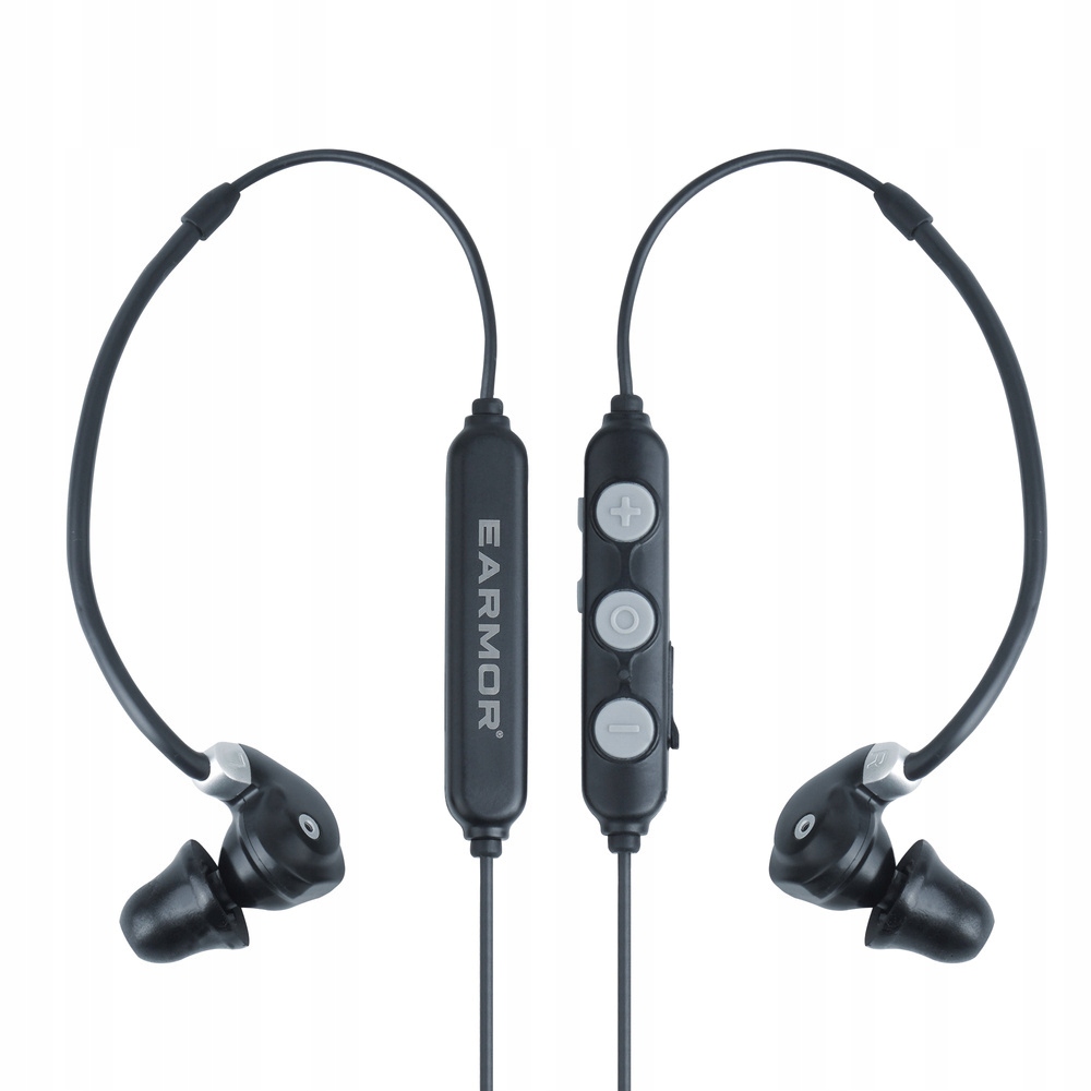 Earmor Aktivní chrániče sluchu M200T Nrr 26 dB Bluetooth 5.4 Černé